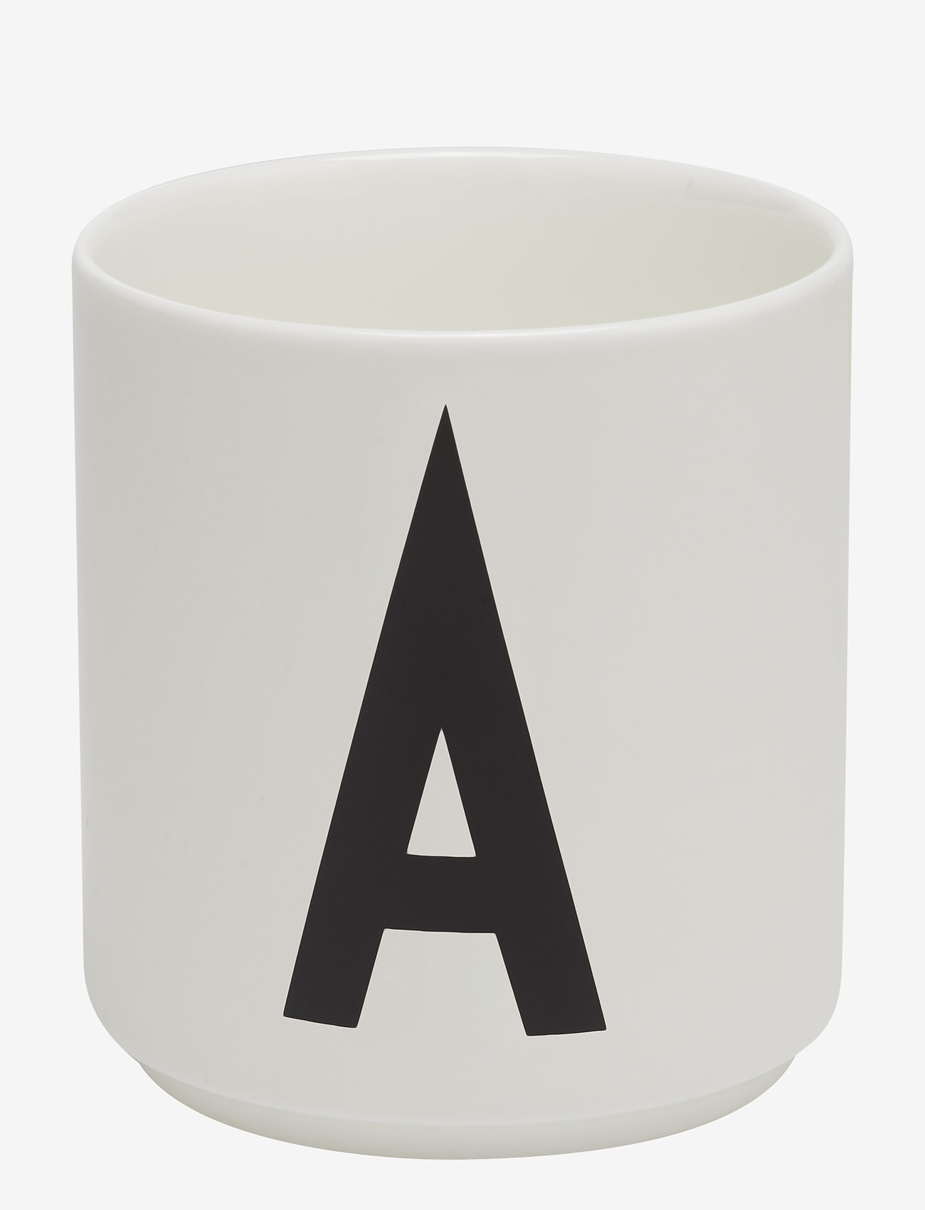 Design Letters - Porcelain cup a-z, æ, ø - lägsta priserna - white - 0