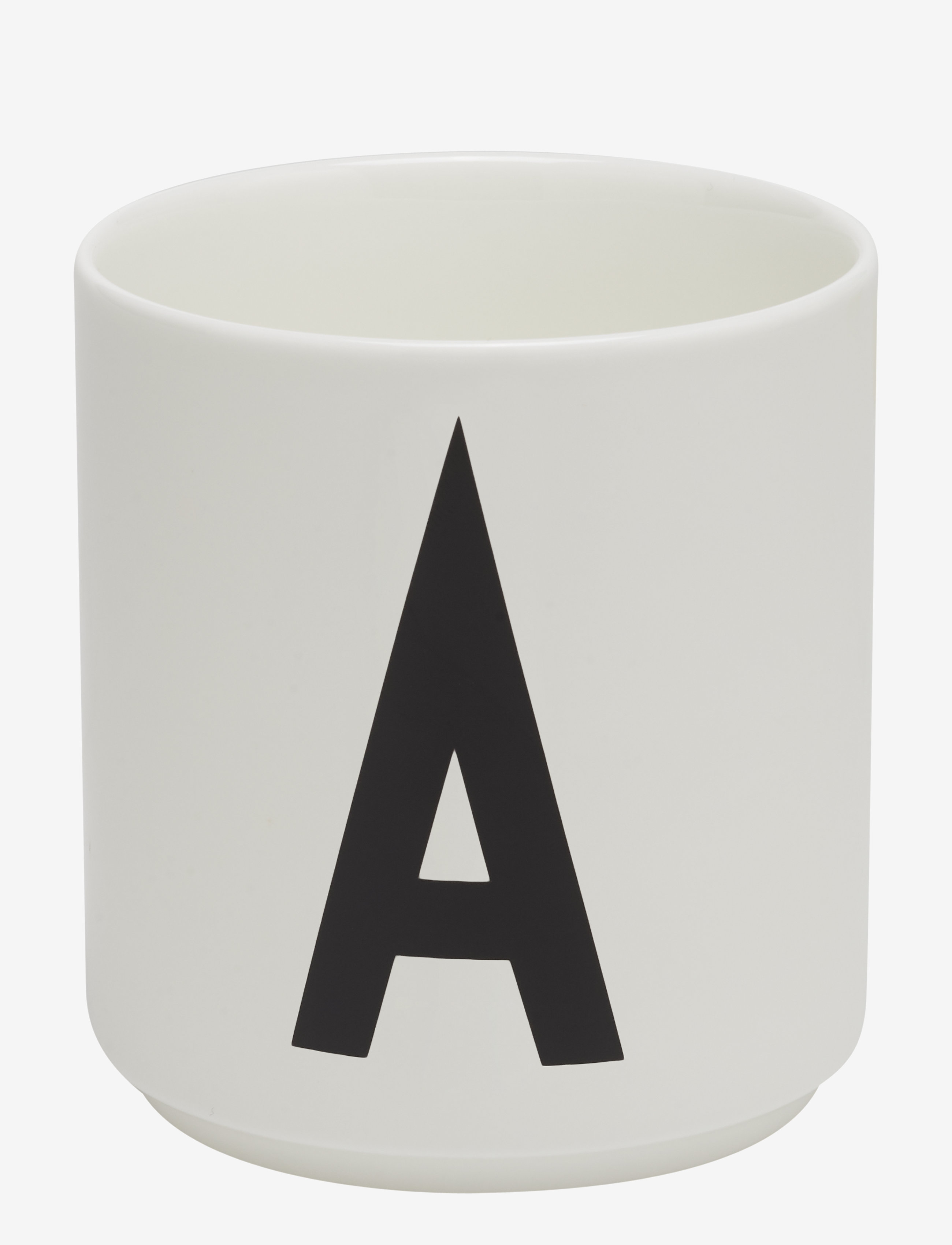 Porcelain cup a-z, æ, ø - WHITE