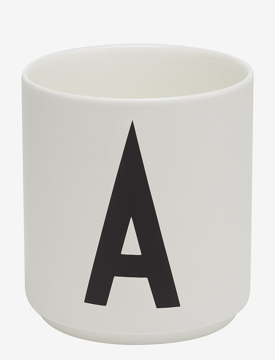 Design Letters - Porcelain cup a-z, æ, ø - köp efter pris - white - 0