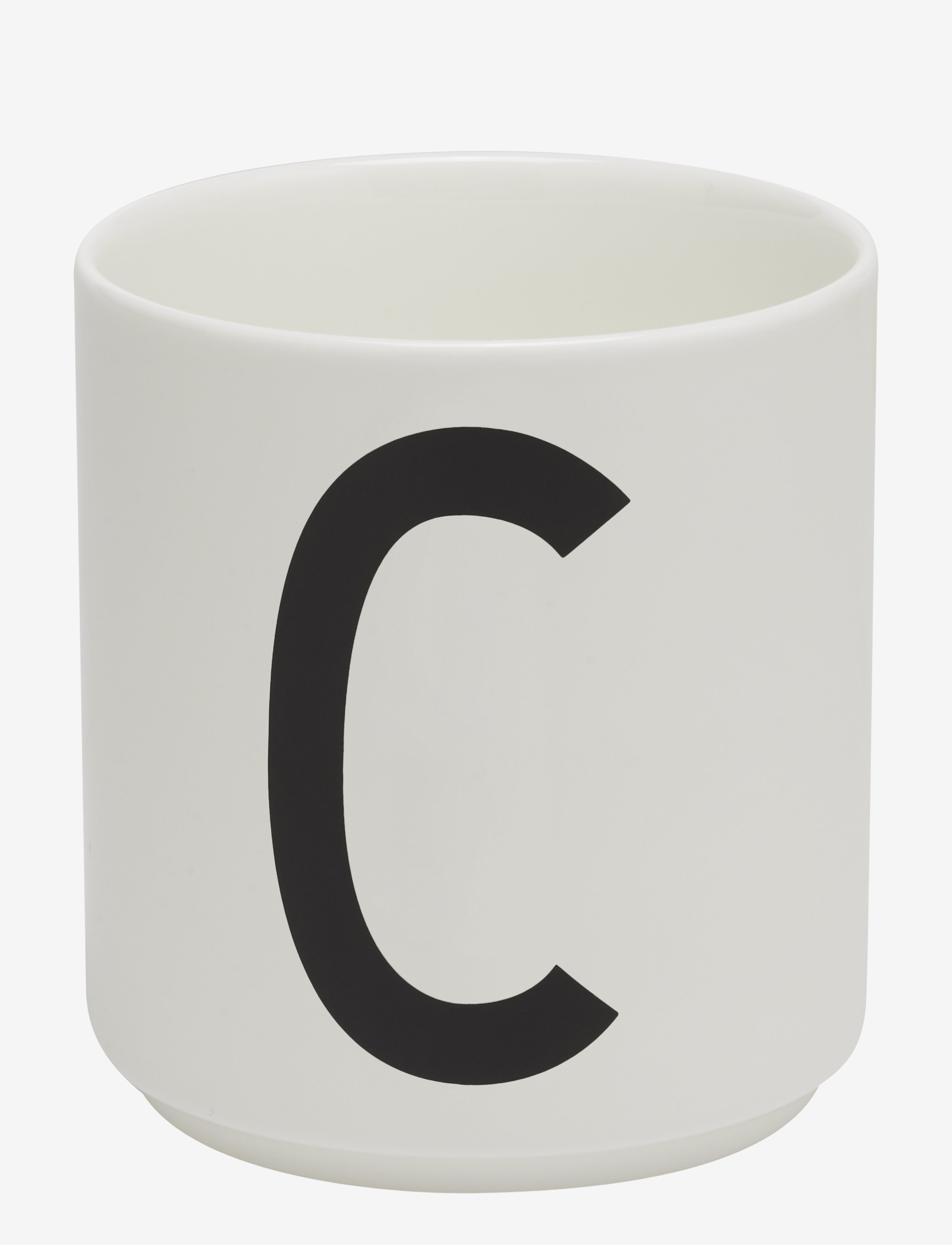 Design Letters Porcelain Cup A-Z, Æ, Ø, 25 CL, White, Kopper & Krus > Kaffekopper, Unisex