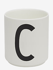 Design Letters - Porcelain cup a-z, æ, ø - kaffekopper - white - 0