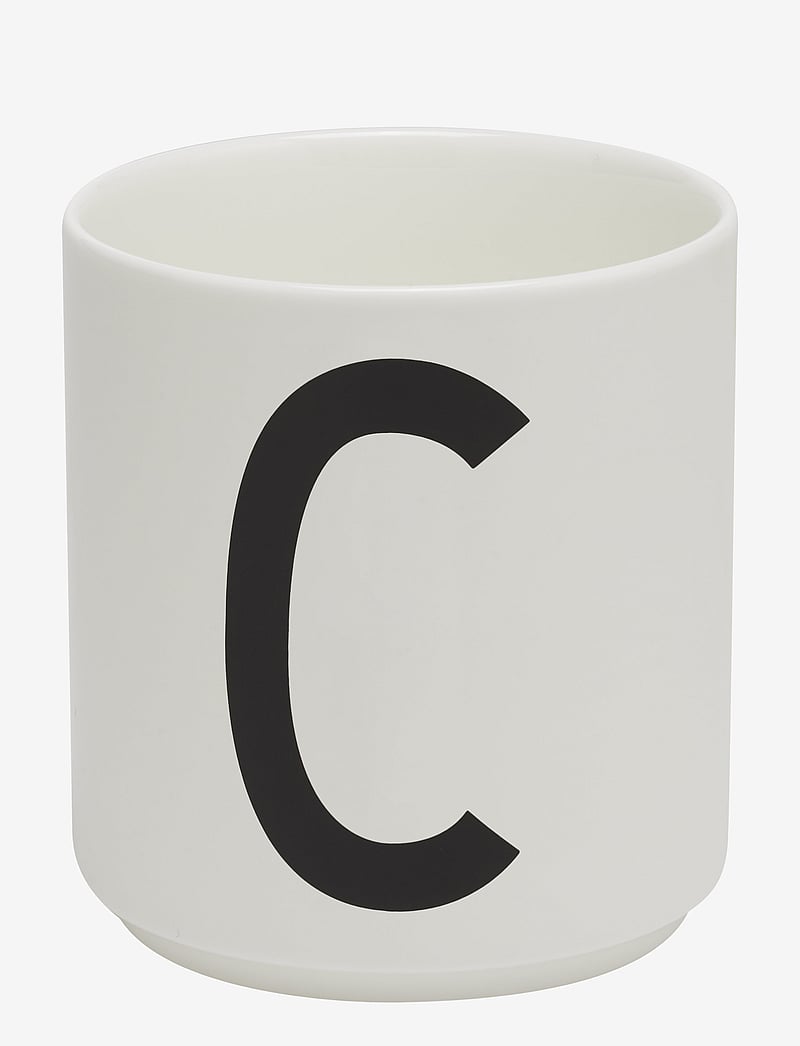 Design Letters - Porcelain cup a-z, æ, ø - køb efter pris - white - 0