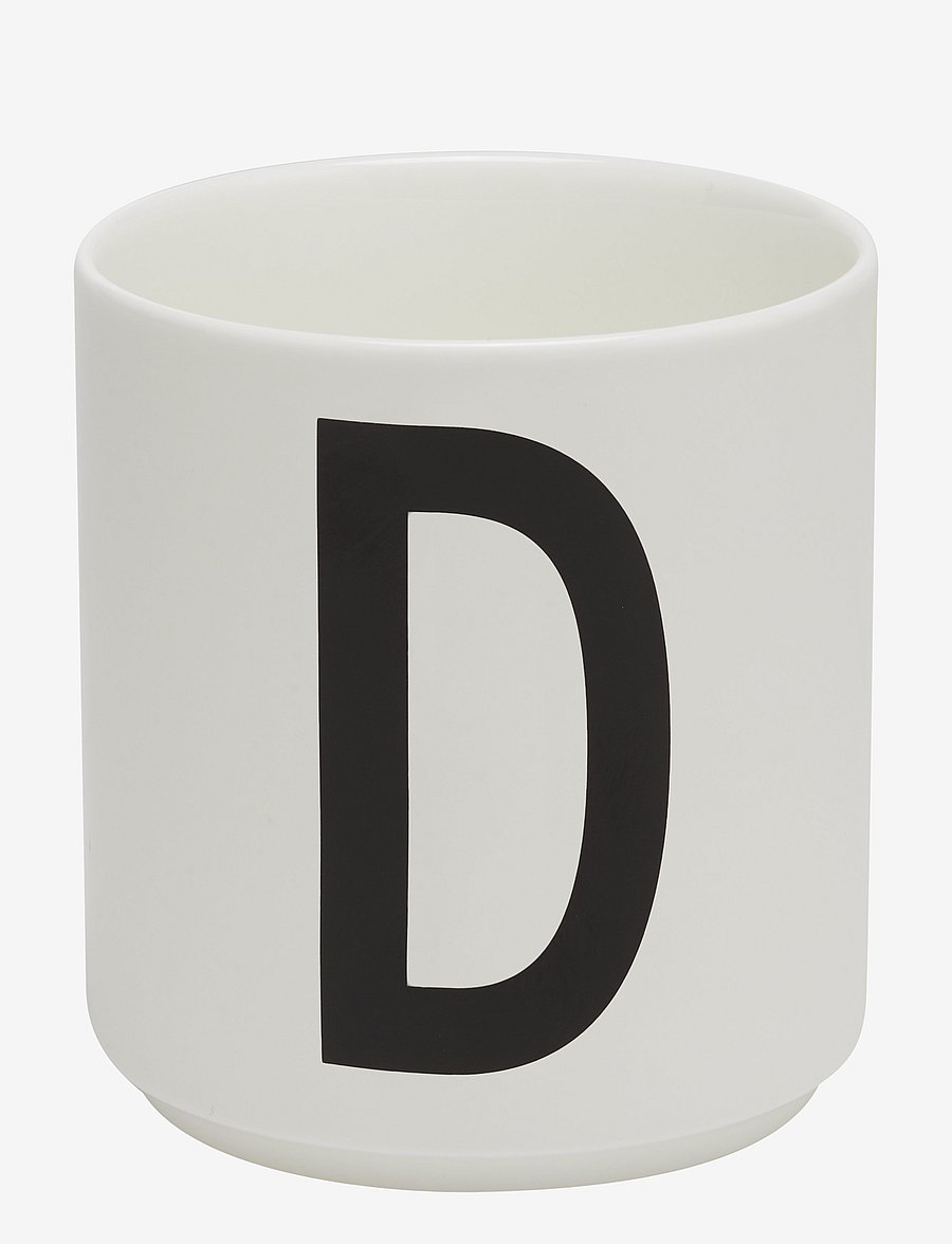 Design Letters - Porcelain cup a-z, æ, ø - köp efter pris - white - 0