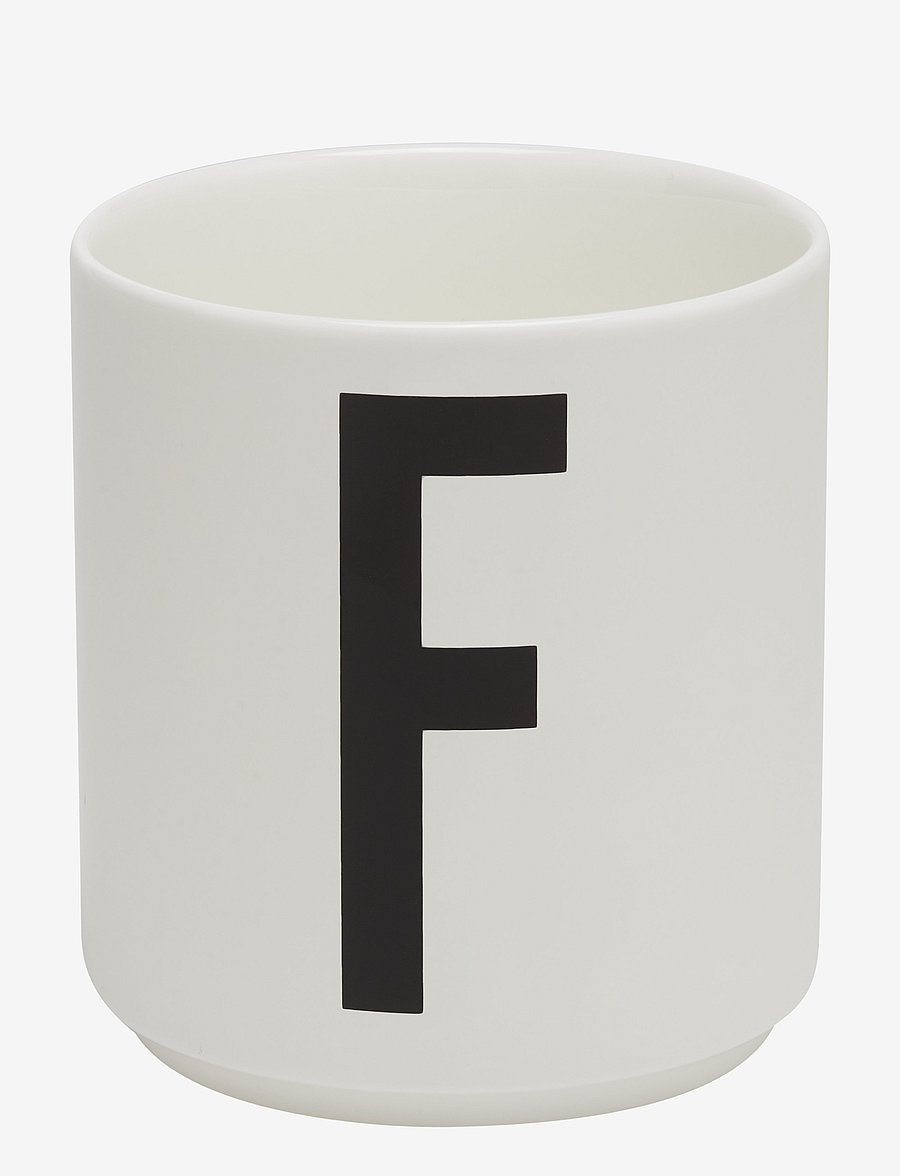 Design Letters - Porcelain cup a-z, æ, ø - köp efter pris - white - 0