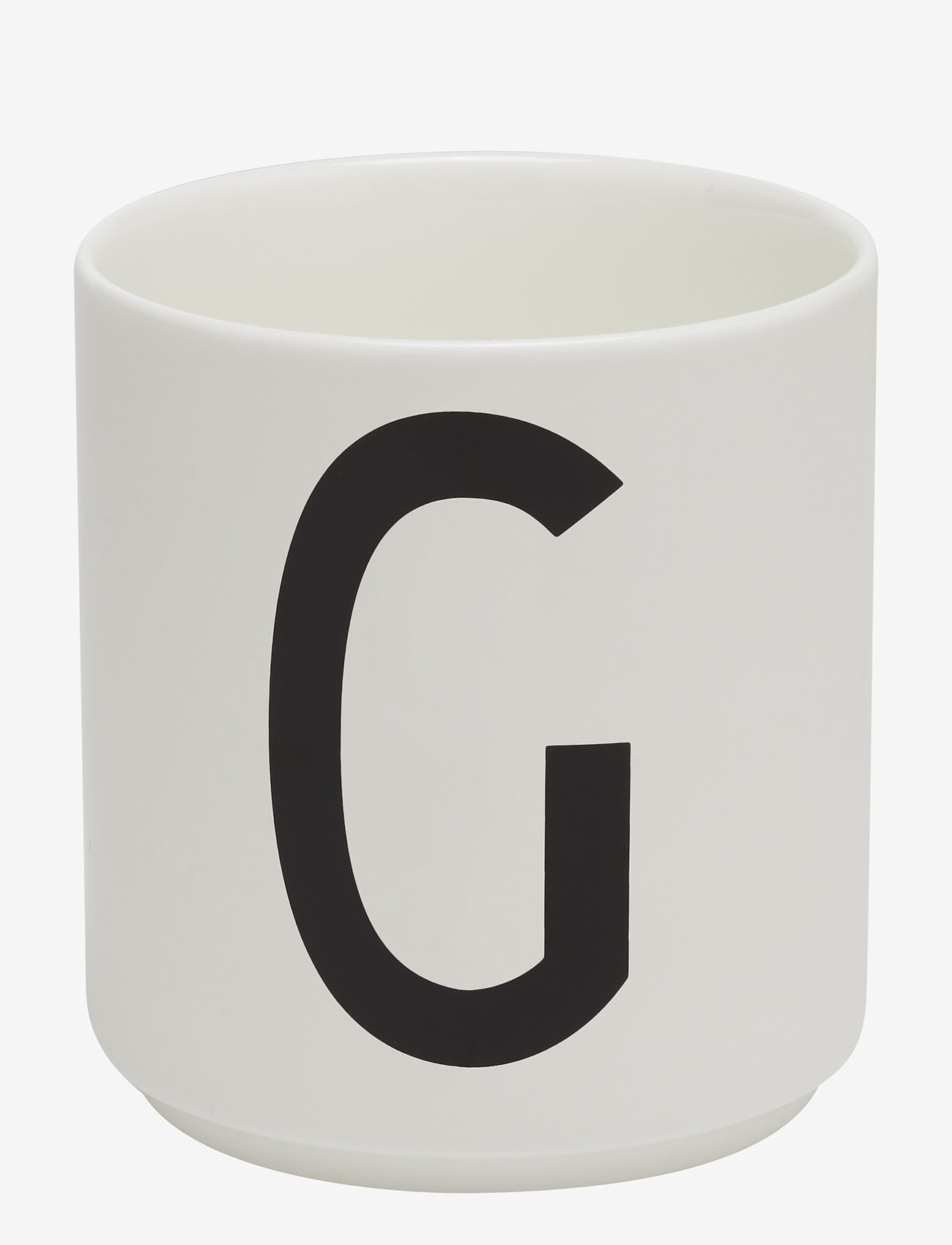 Design Letters - Porcelain cup a-z, æ, ø - køb efter pris - white - 0