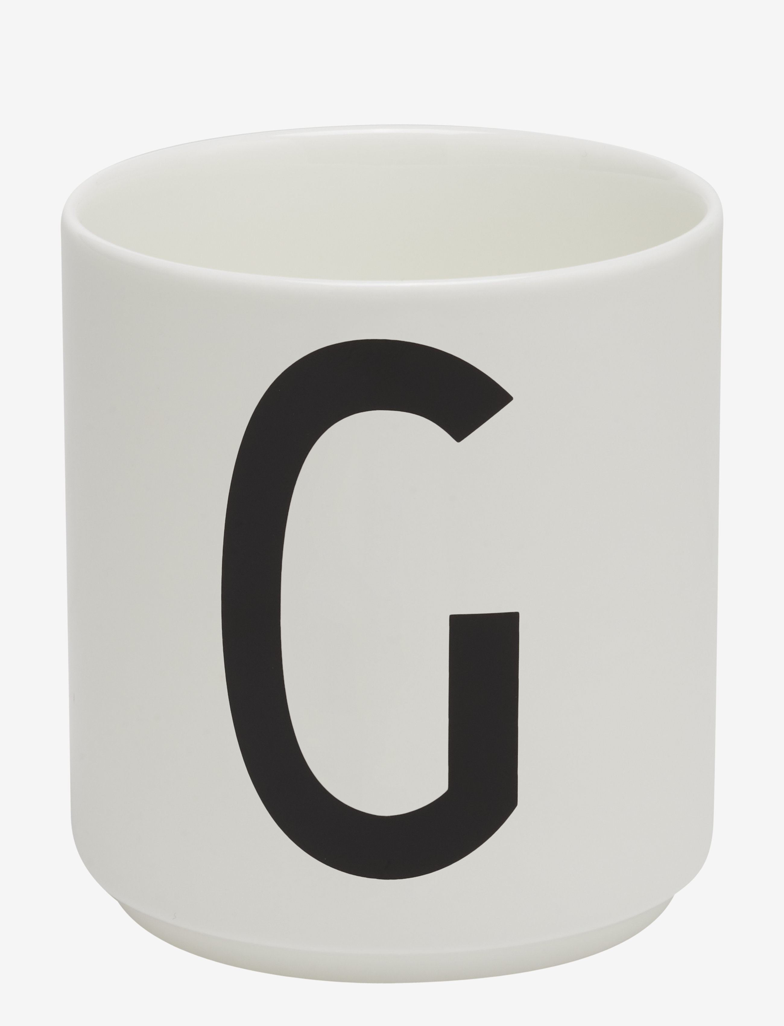 Design Letters Porcelain cup a-z, æ, ø - Kids home - WHITE / white