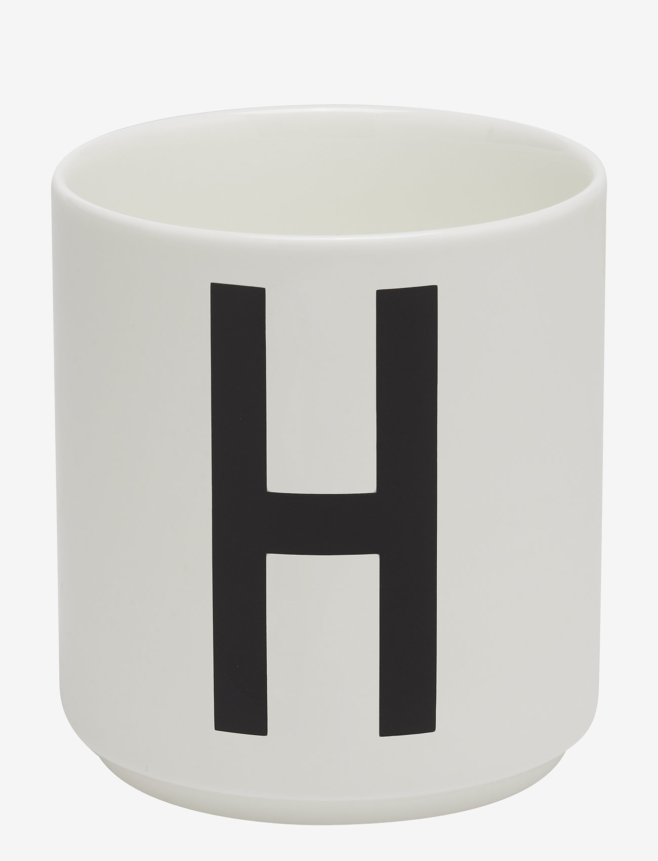 Design Letters - Porcelain cup a-z, æ, ø - laveste priser - white - 0