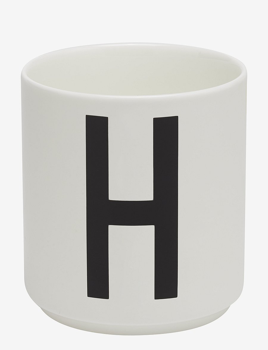 Design Letters - Porcelain cup a-z, æ, ø - shop by price - white - 0