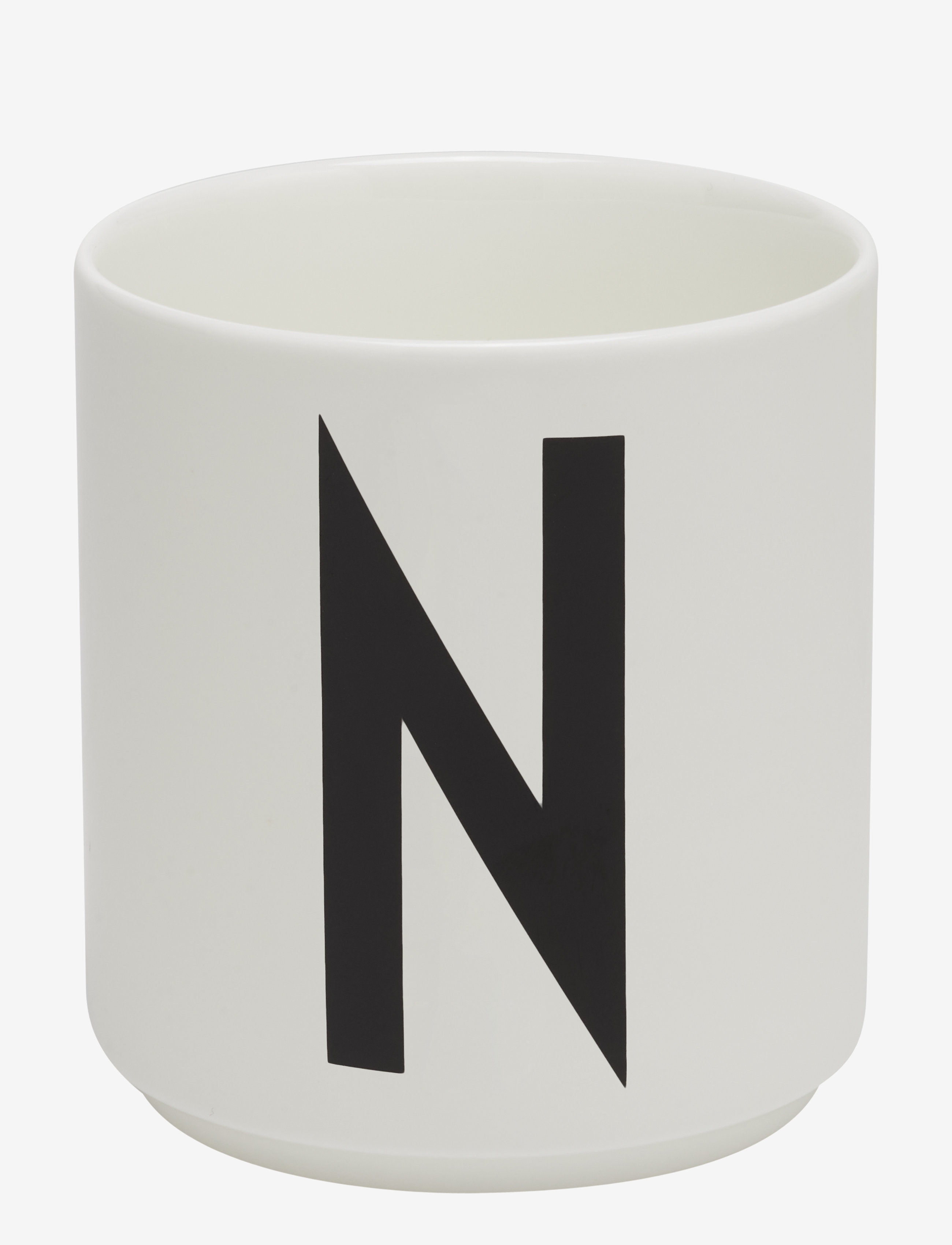Design Letters Porcelain Cup A-Z, Æ, Ø, 25 CL, White, Kopper & Krus > Kaffekopper, Unisex