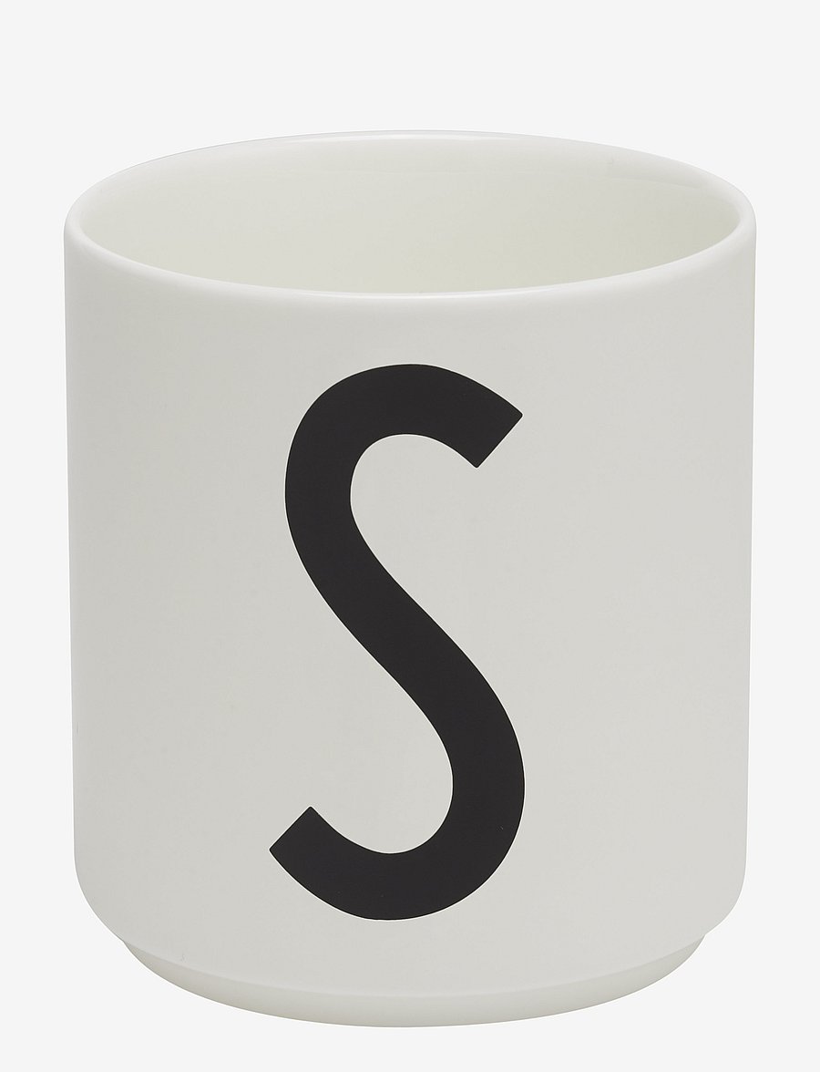 Design Letters - Porcelain cup a-z, æ, ø - köp efter pris - white - 0