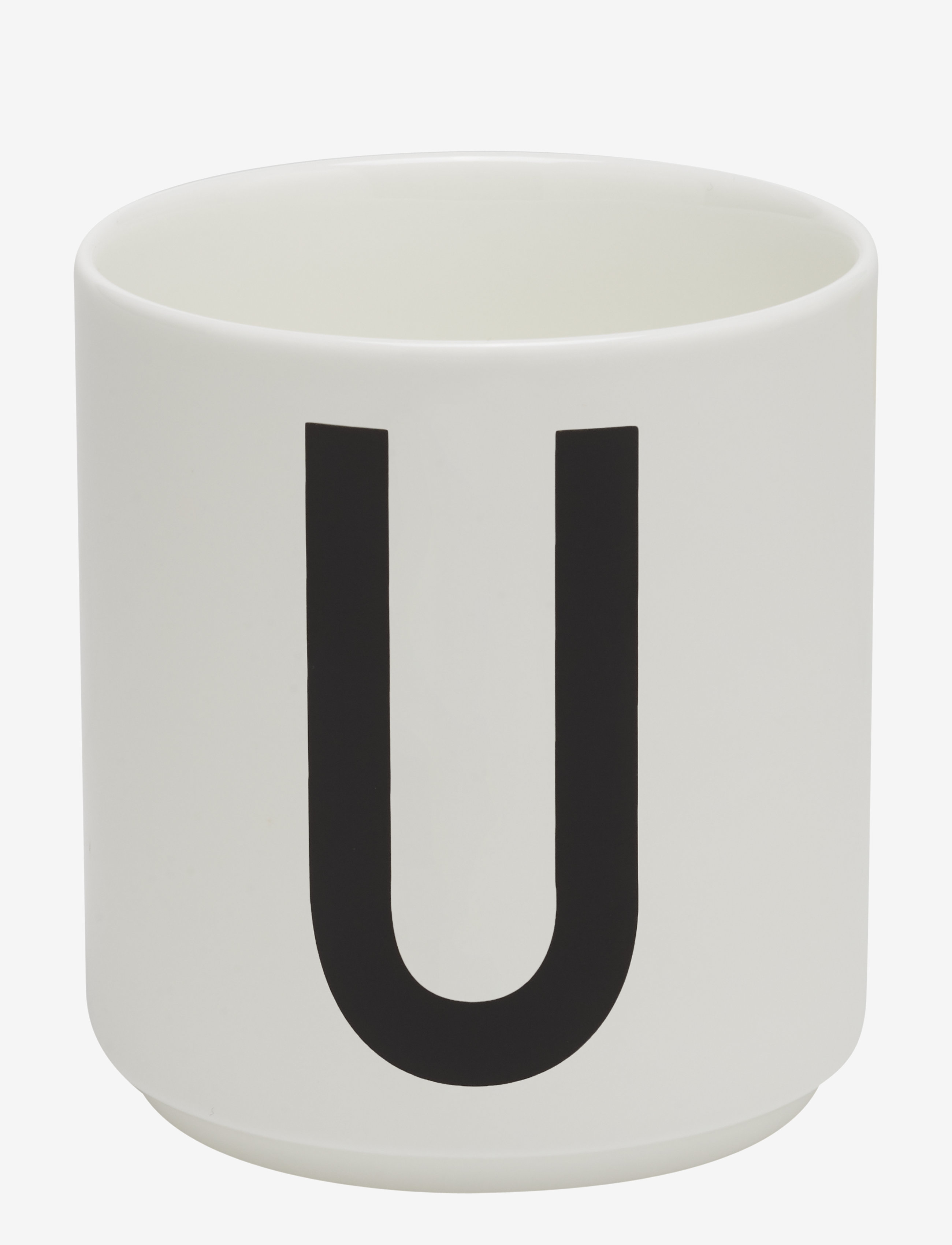 Design Letters Porcelain cup a-z, æ, ø - Design Letters - WHITE / white