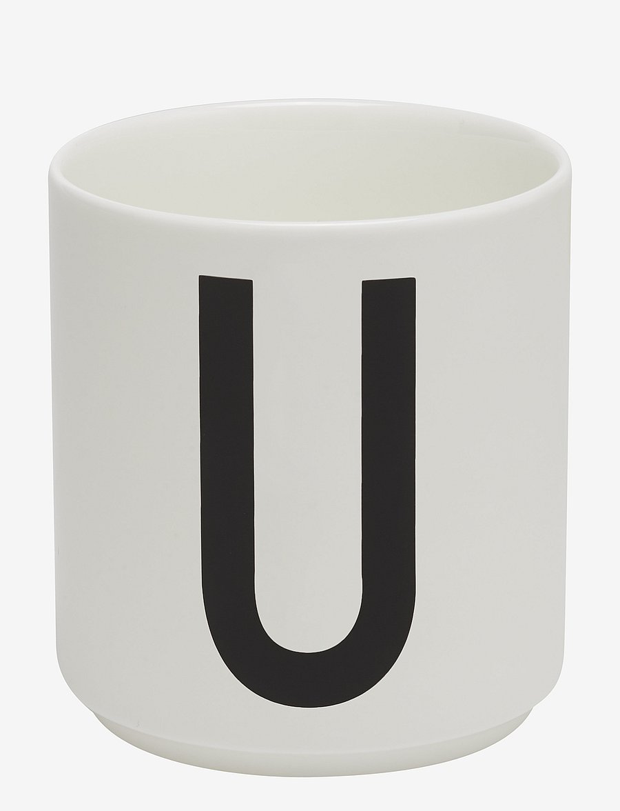 Design Letters - Porcelain cup a-z, æ, ø - shop by price - white - 0