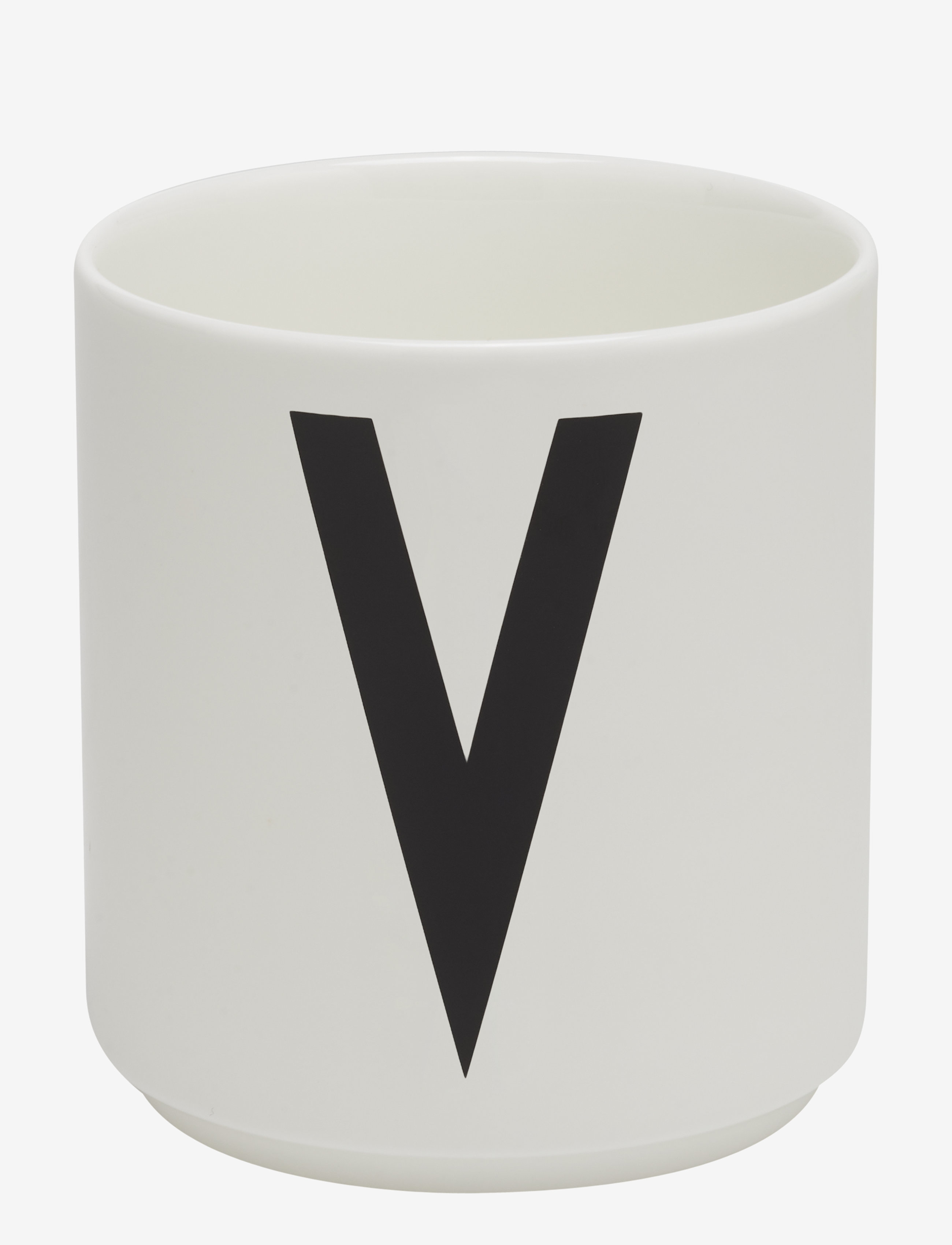 Porcelain cup a-z, æ, ø - WHITE