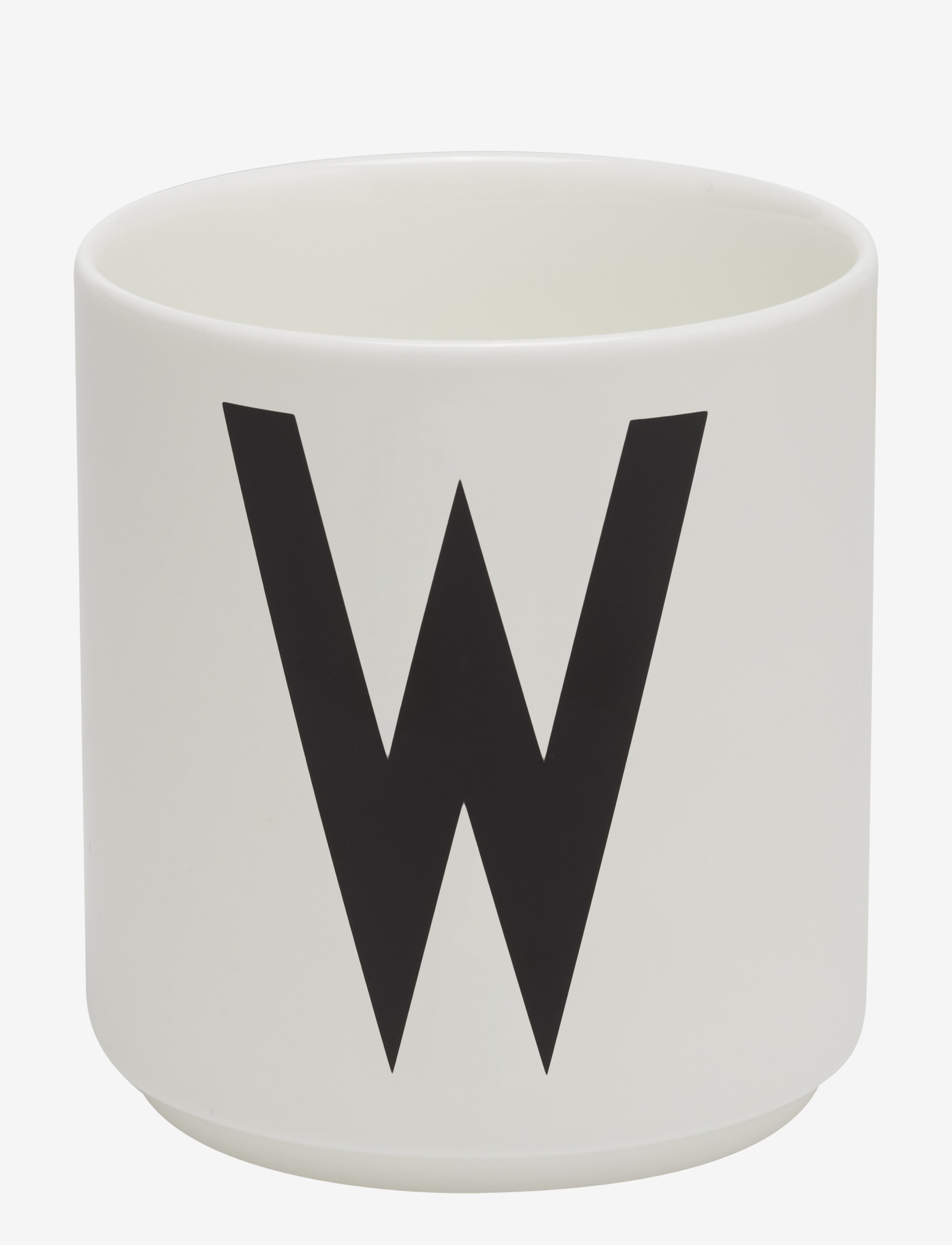 Porcelain cup a-z, æ, ø - WHITE