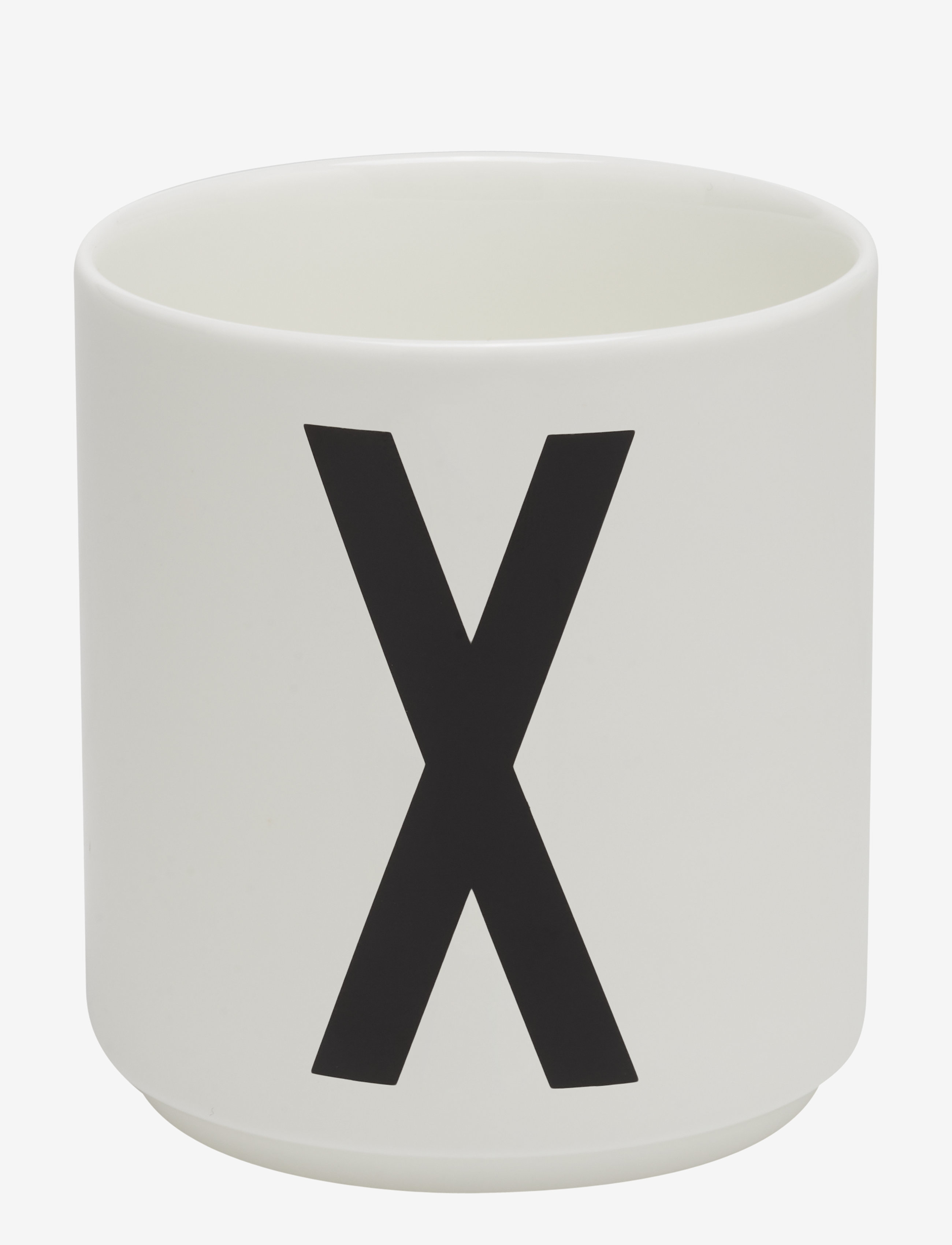 Design Letters Porcelain cup a-z, æ, ø - Design Letters - WHITE / white