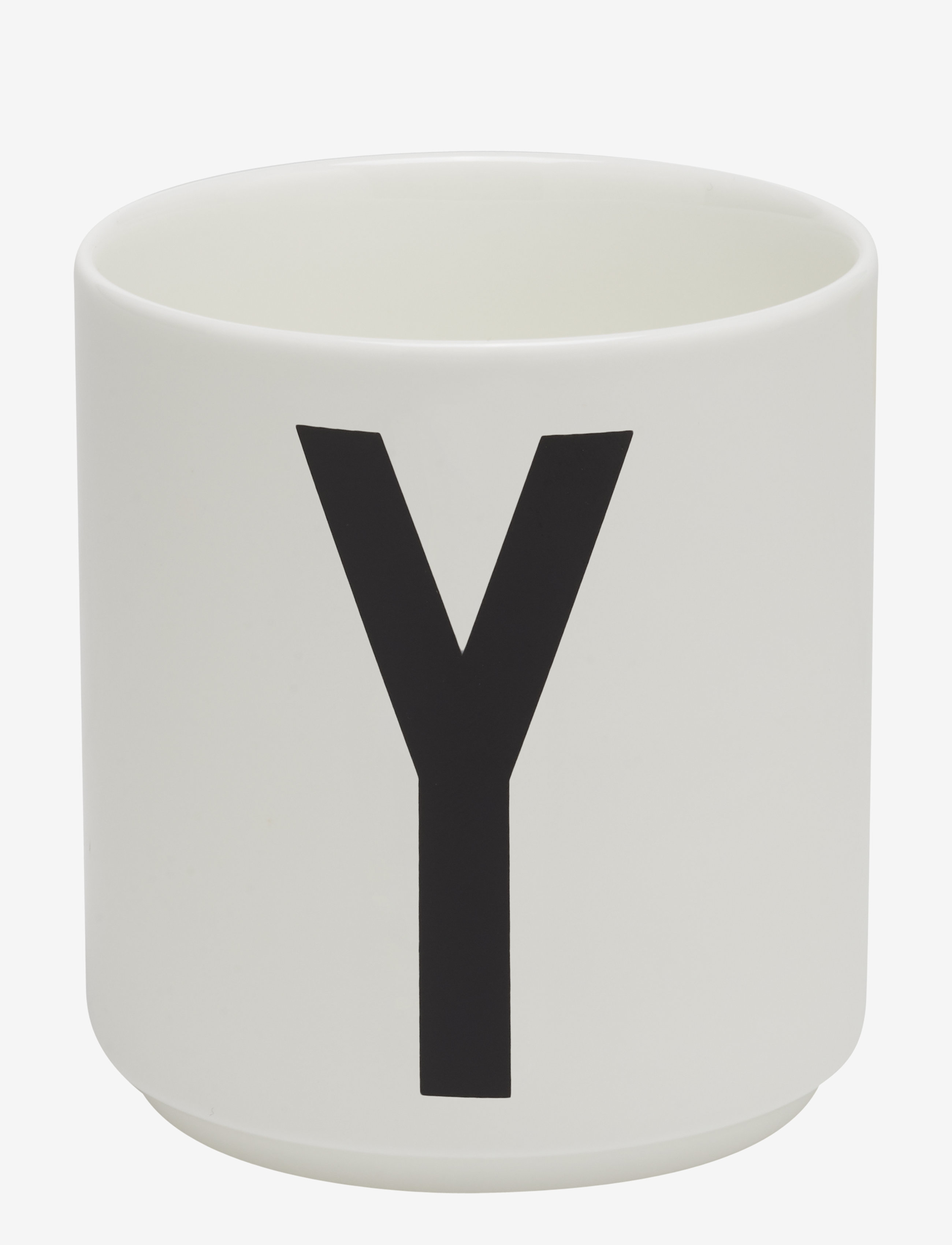 Design Letters Porcelain cup a-z, æ, ø - Design Letters - WHITE / white