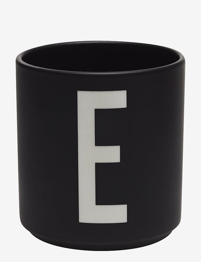 Design Letters - Black Porcelain Cups A-Z - osta hinnan perusteella - black - 0