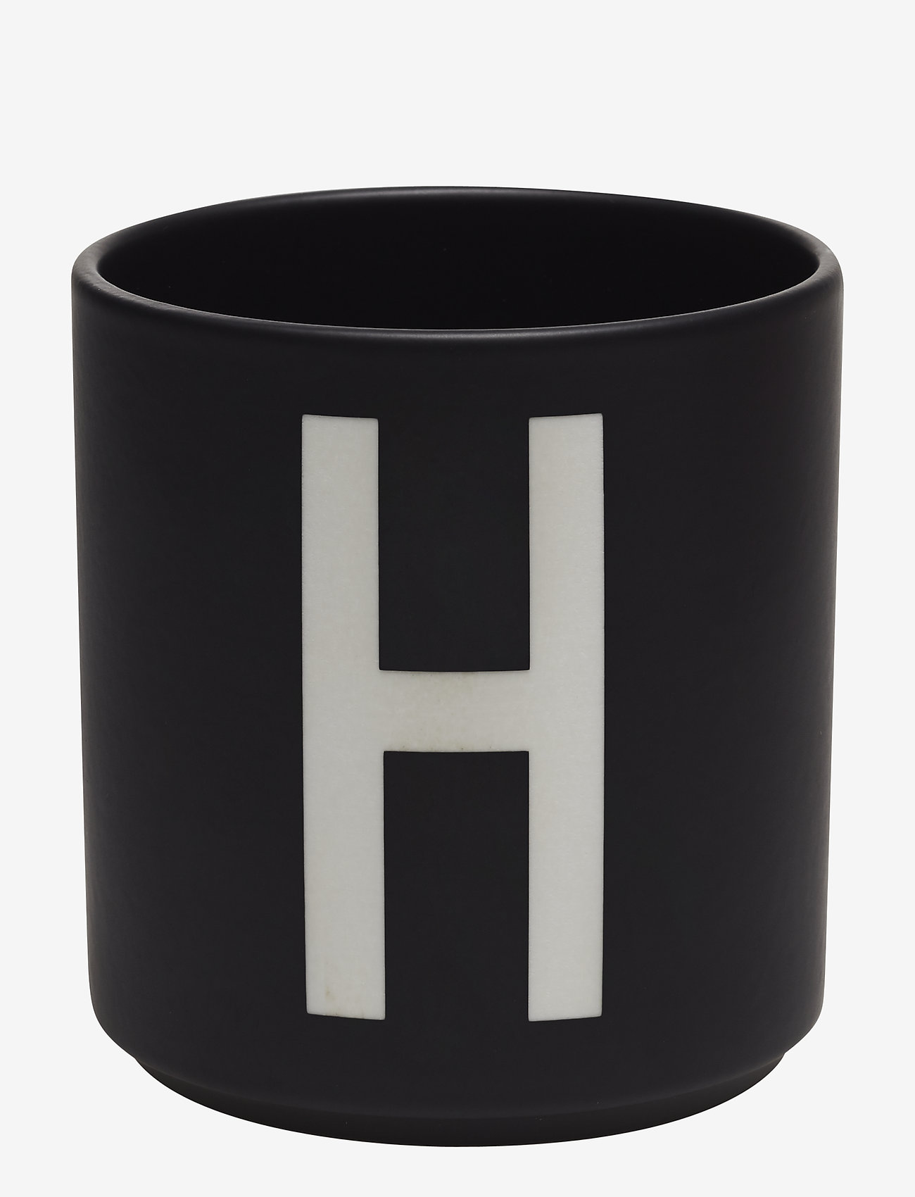Design Letters - Black Porcelain Cups A-Z - køb efter pris - black - 0