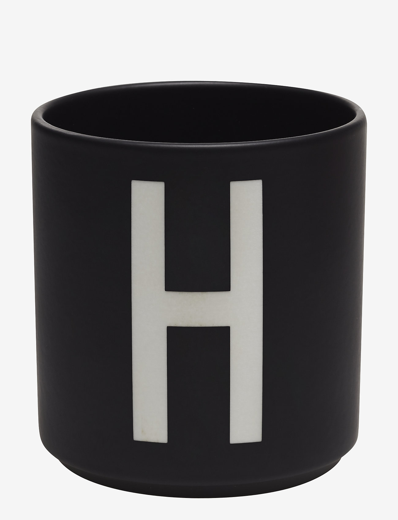 Design Letters - Black Porcelain Cups A-Z - laagste prijzen - black - 0