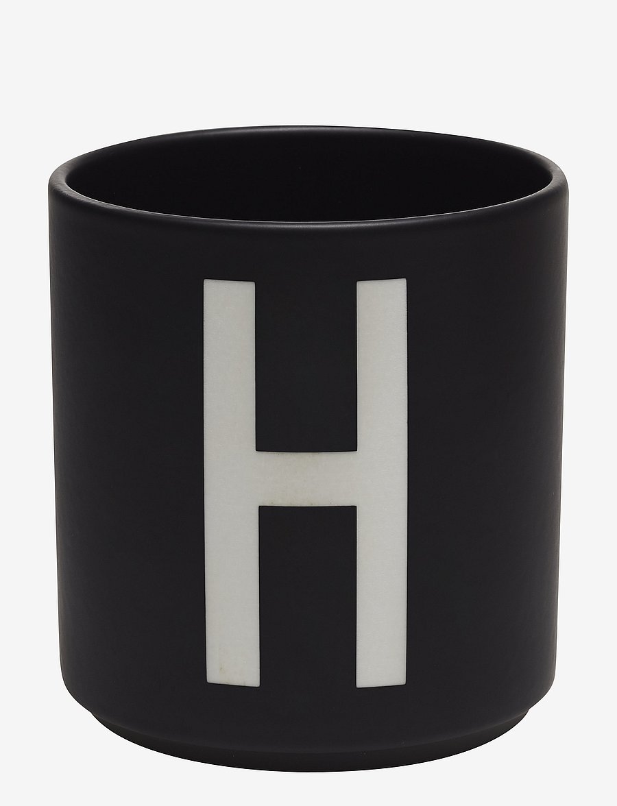 Design Letters - Black Porcelain Cups A-Z - shop by price - black - 0