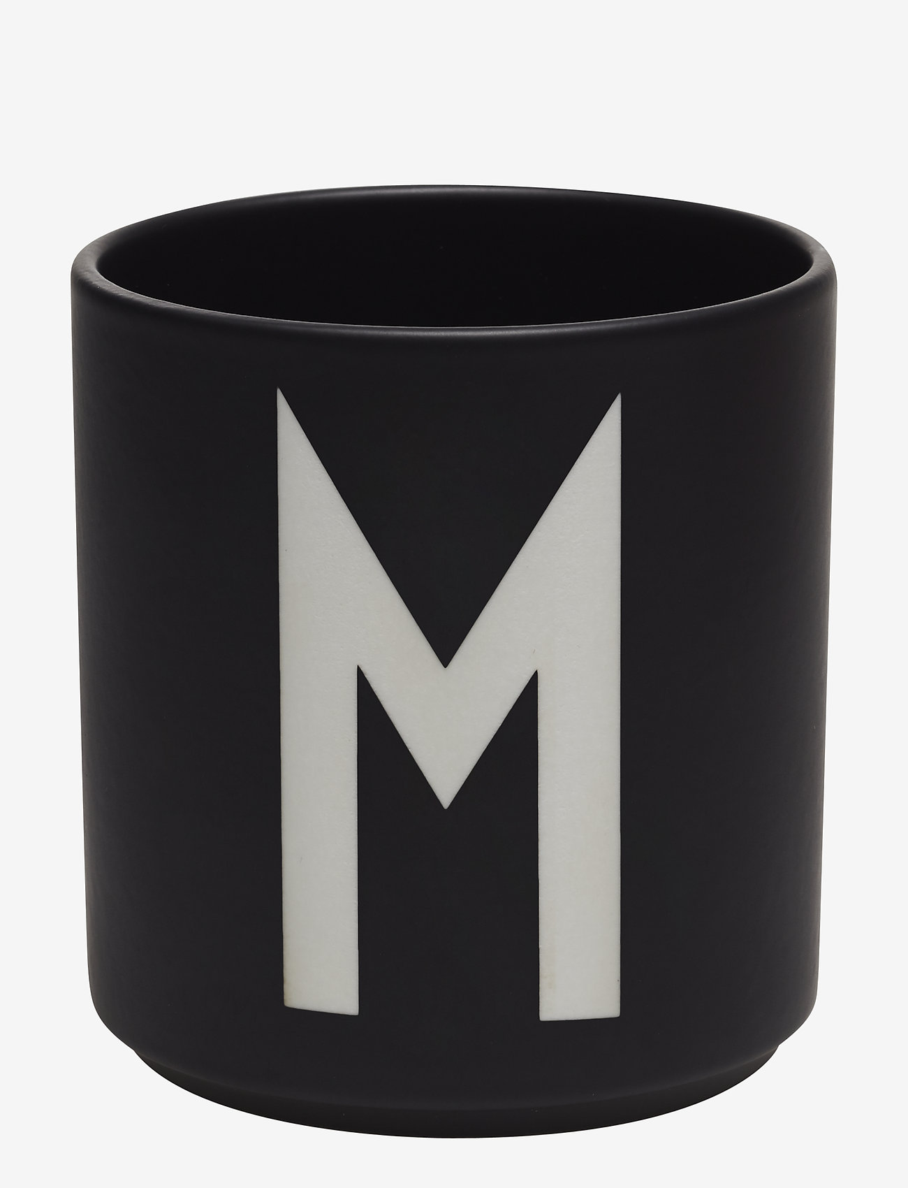 Design Letters - Black Porcelain Cups A-Z - kaffekopper - black - 0