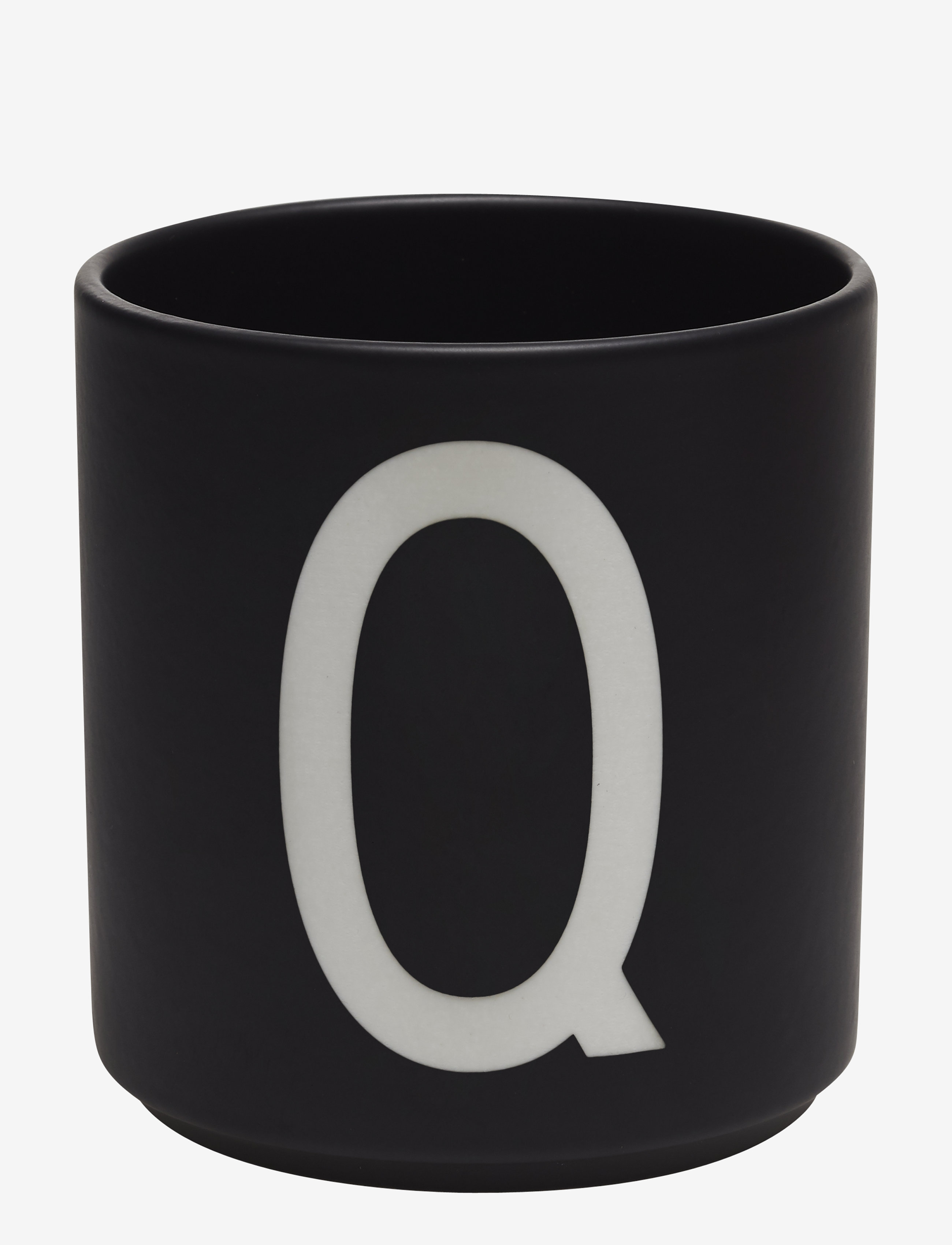 Design Letters Black Porcelain Cups A-Z, 25 CL, & Mugs, Schwarz - Coffee Cups, Kinder