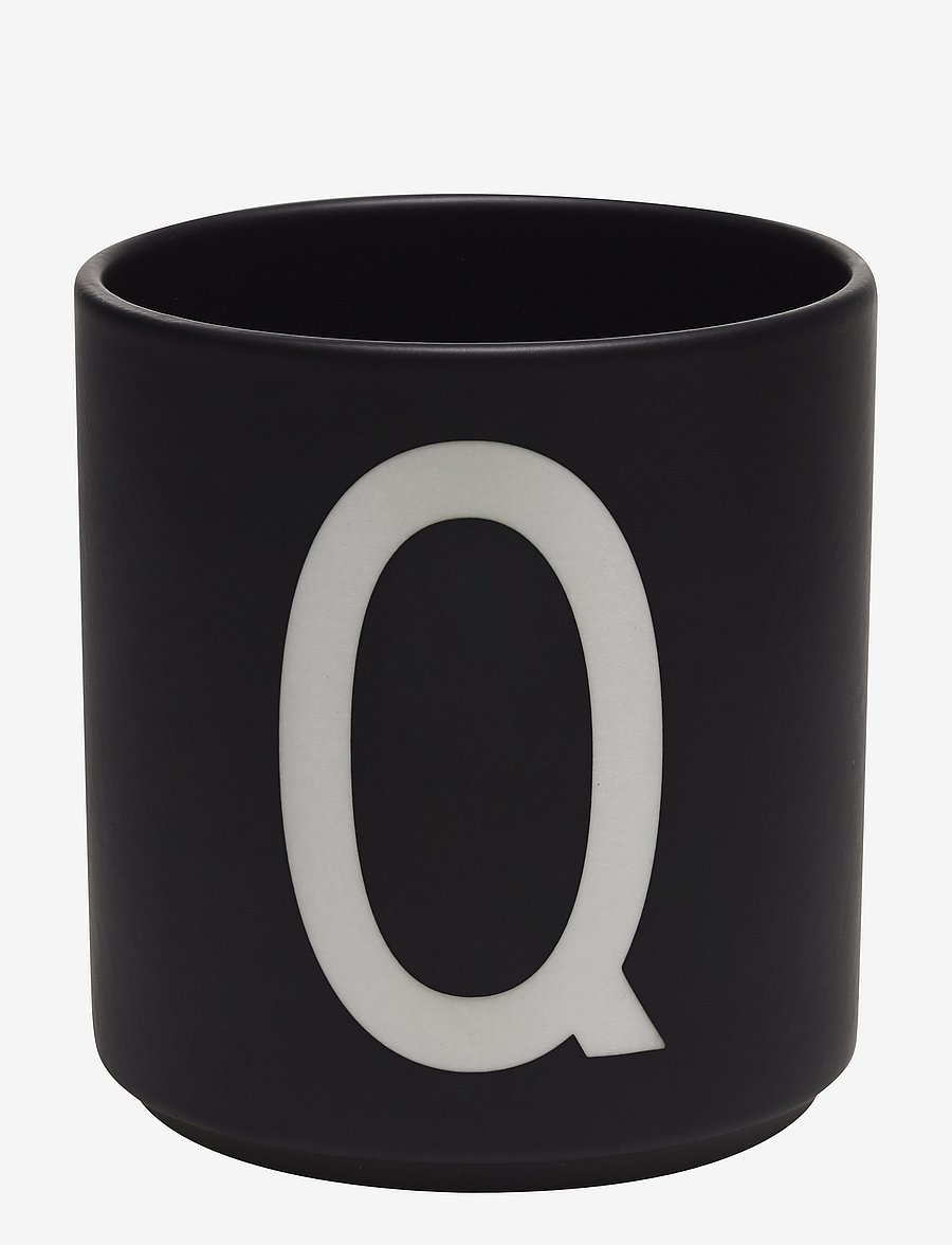 Design Letters - Black Porcelain Cups A-Z - shop by price - black - 0