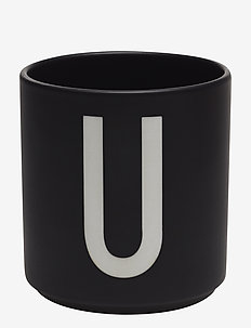 Black Porcelain Cups A-Z, Design Letters