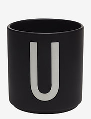 Black Porcelain Cups A-Z - BLACK