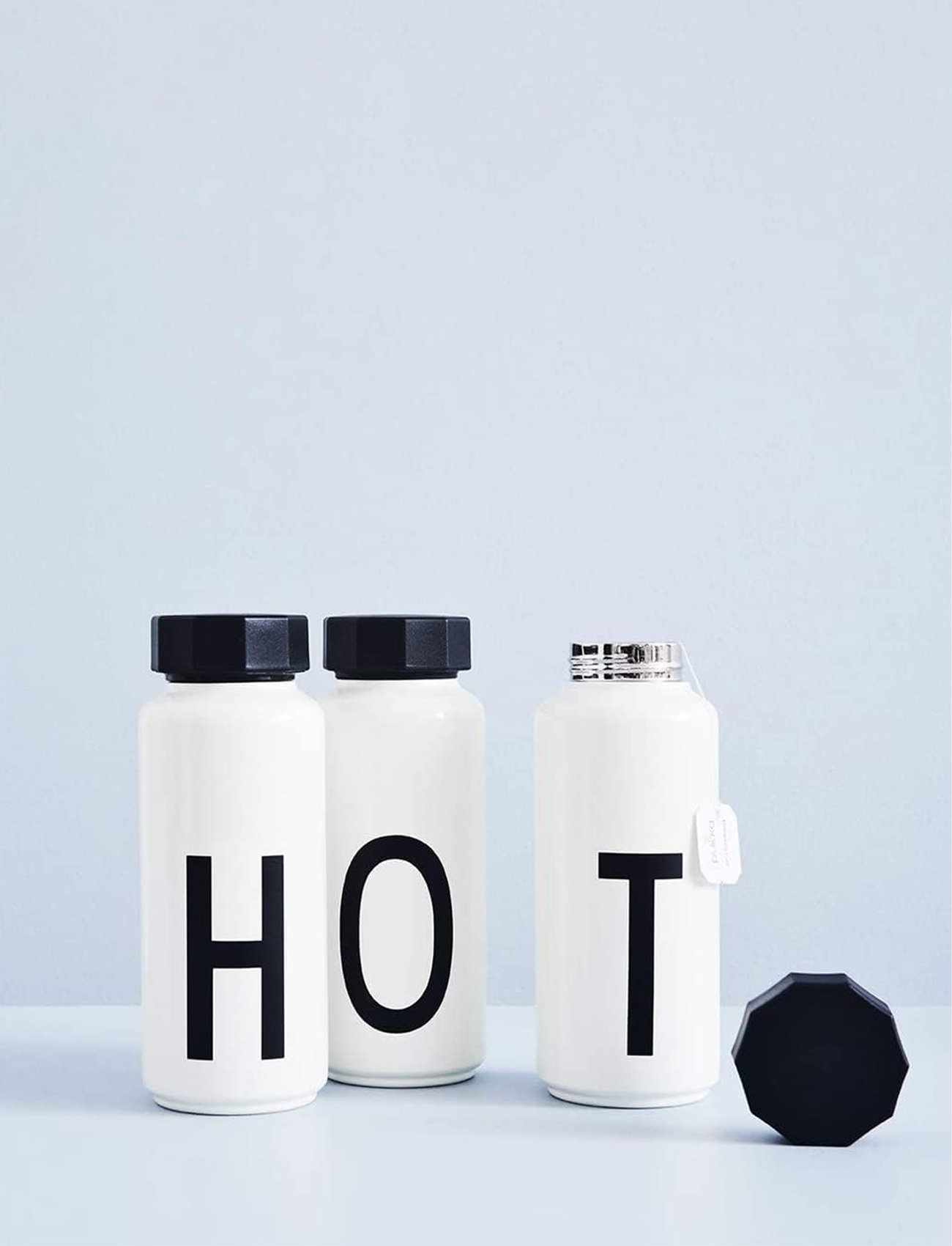 Design Letters - Thermo bottle A-Z - alhaisimmat hinnat - white - 1