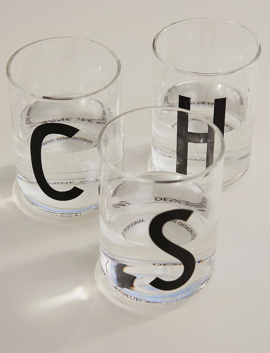 Design Letters - Personal drinking glass - trinkgläser - clear - 0