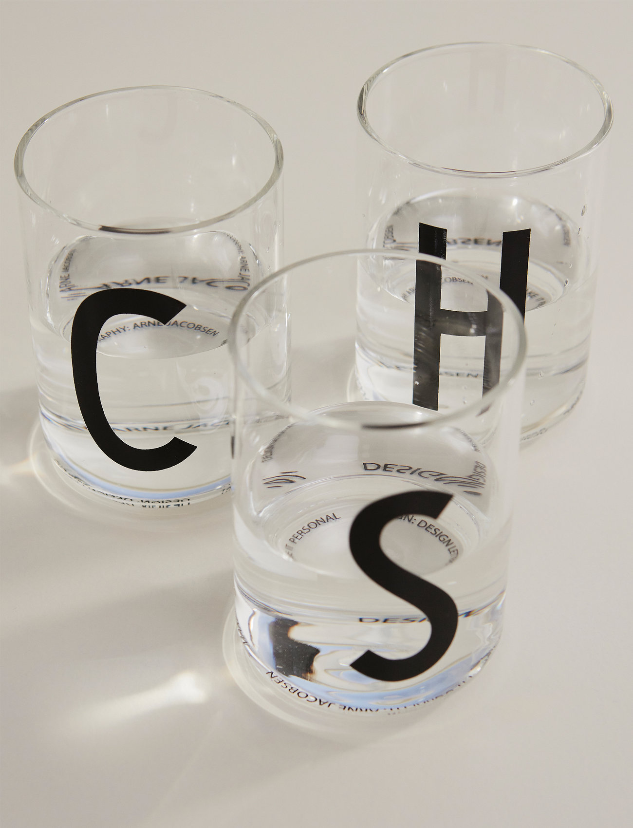 Design Letters - Personal drinking glass - zemākās cenas - clear - 1