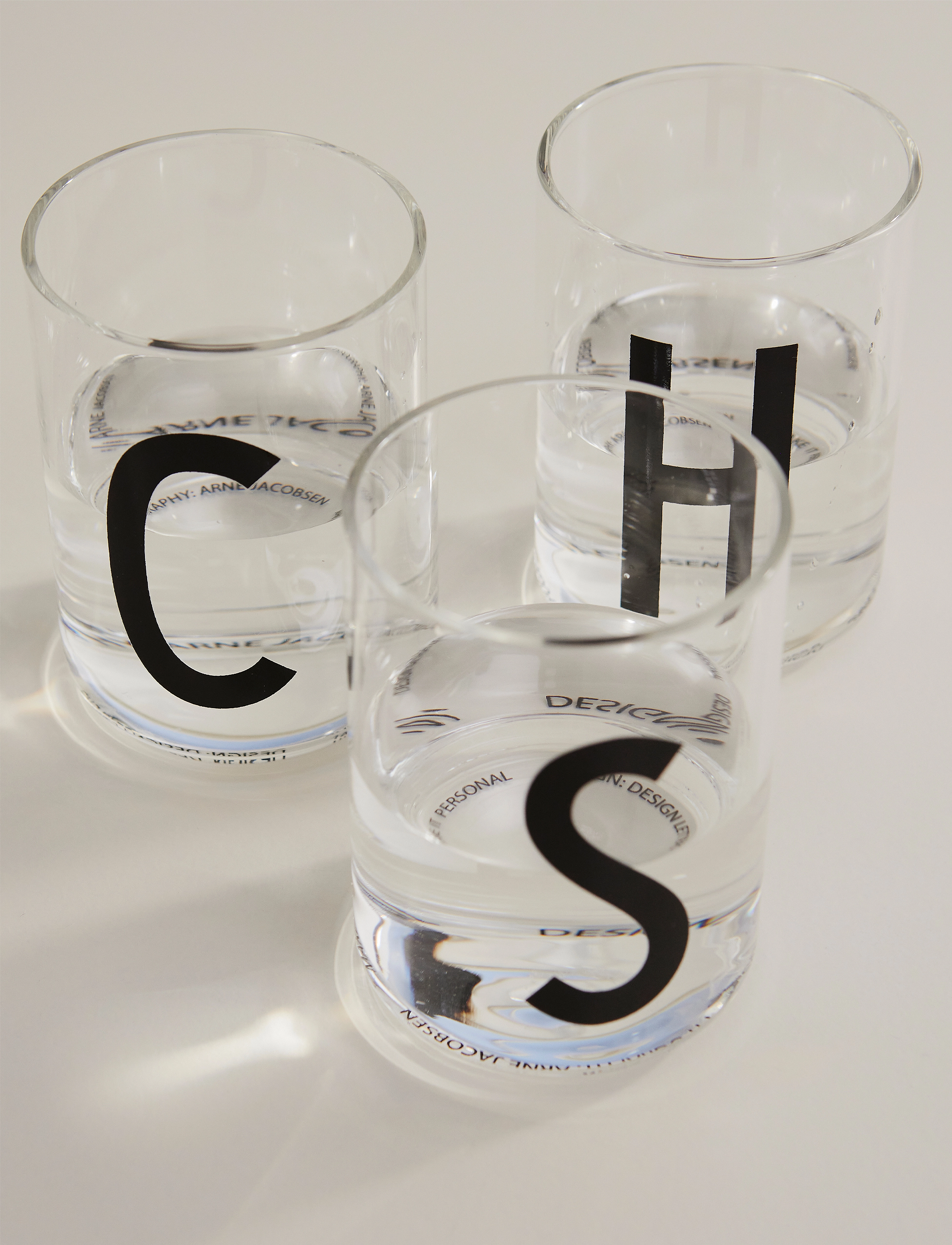 Design Letters Personal Drinking Glass, 35 CL, Weiß - Homeware
