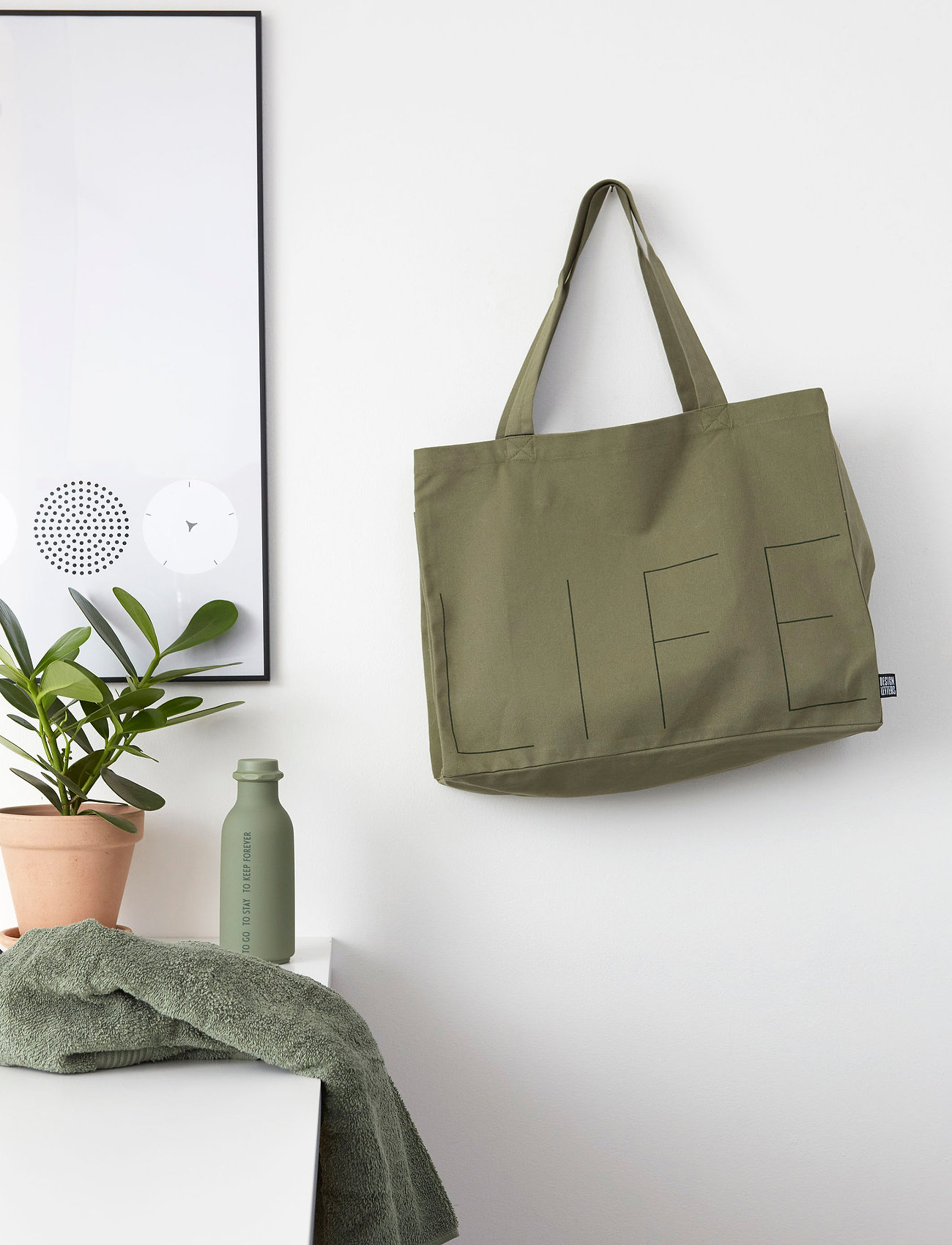 Design Letters - LIFE tote bag - pirkinių krepšiai - olivelife - 1