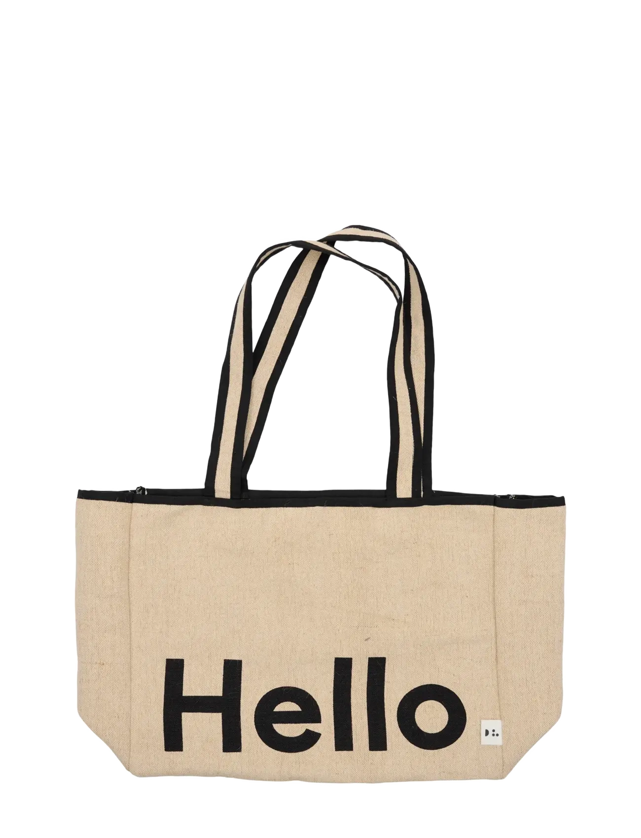 Design Letters Hello travel bag - Förvaring - NATURAL / BLACK / beige