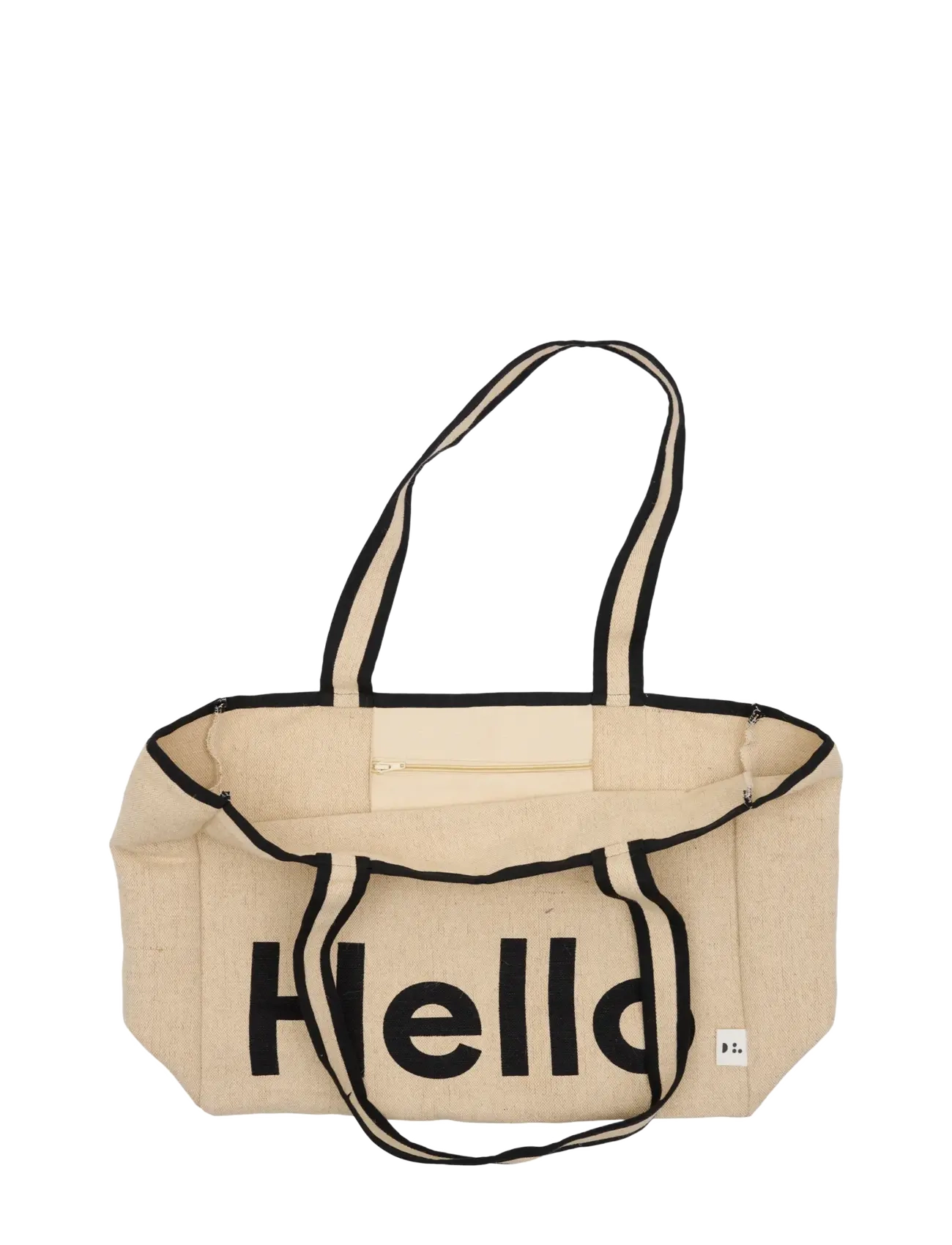 Design Letters - Hello travel bag - sacs de rangement - natural / black - 2