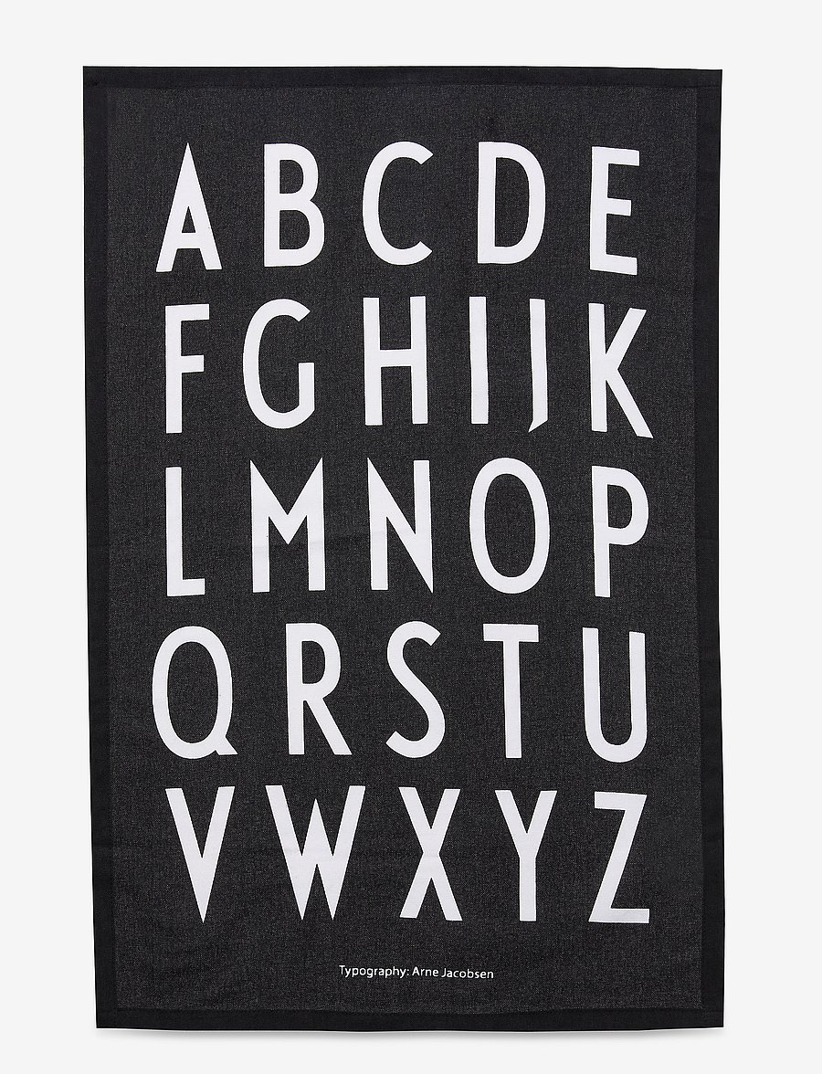 Design Letters - Classic Tea Towel 2-pack - achat par prix - black - 0