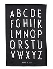 Design Letters - Classic Tea Towel - keittiöpyyhkeet - black - 1