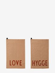 Design Letters - Favourite Tea Towel - laagste prijzen - beige - 0