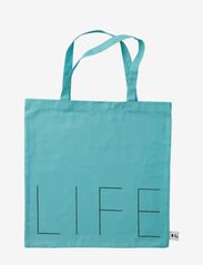 Design Letters - DL Tote bag - laagste prijzen - turquoise 14-4818 tcx - 0