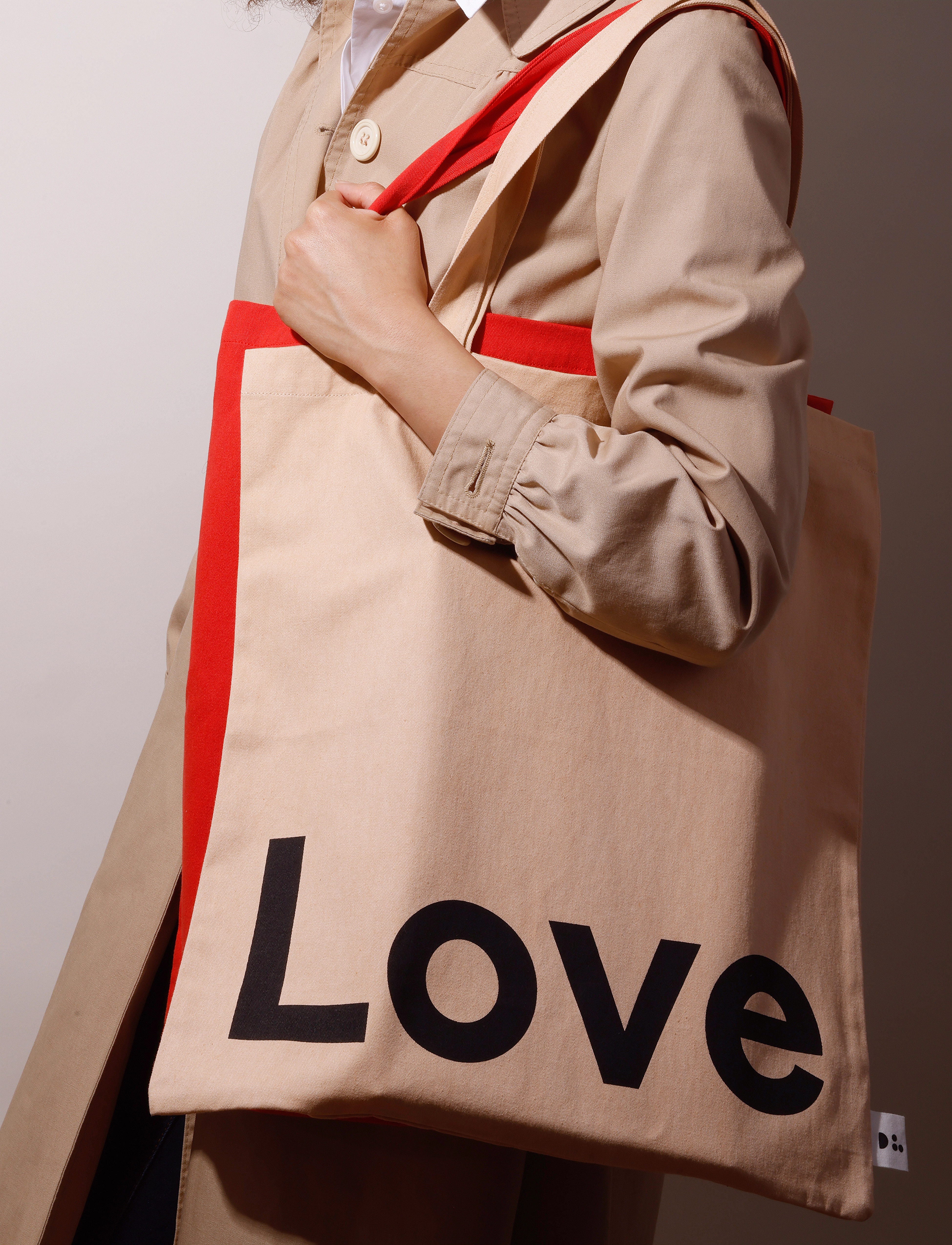 Design Letters Dl Tote Bag, 42X 1X 44 cm, Bags, Beige - Totes, Frauen
