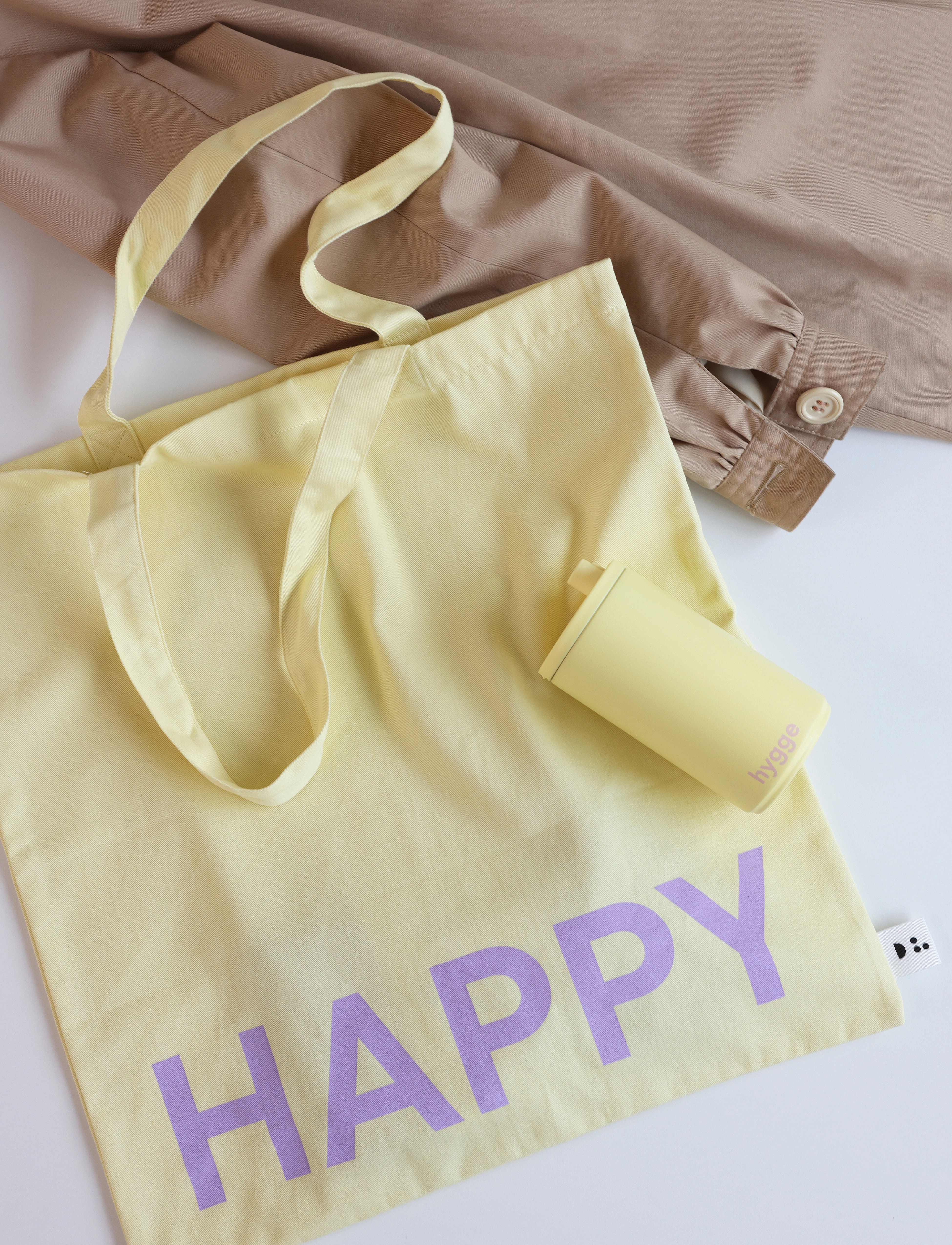 Design Letters Dl Tote Bag, One Size, Bags, Gelb - Totes, Frauen