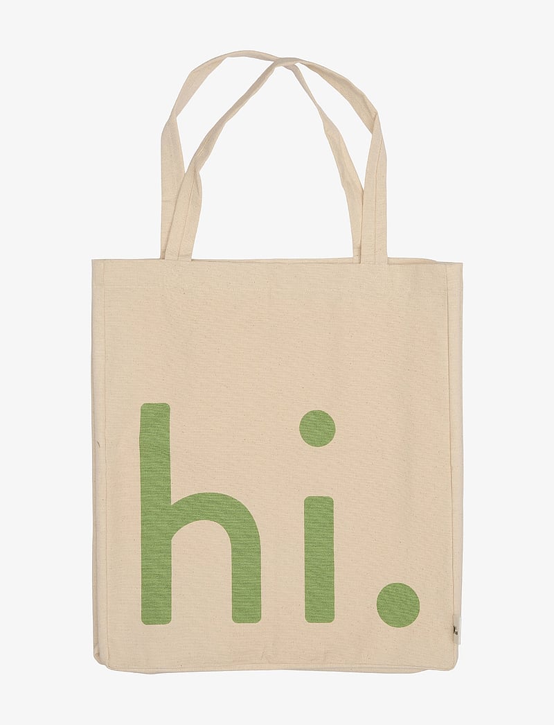 Design Letters - hi. Travel bag - tote bags - green - 1