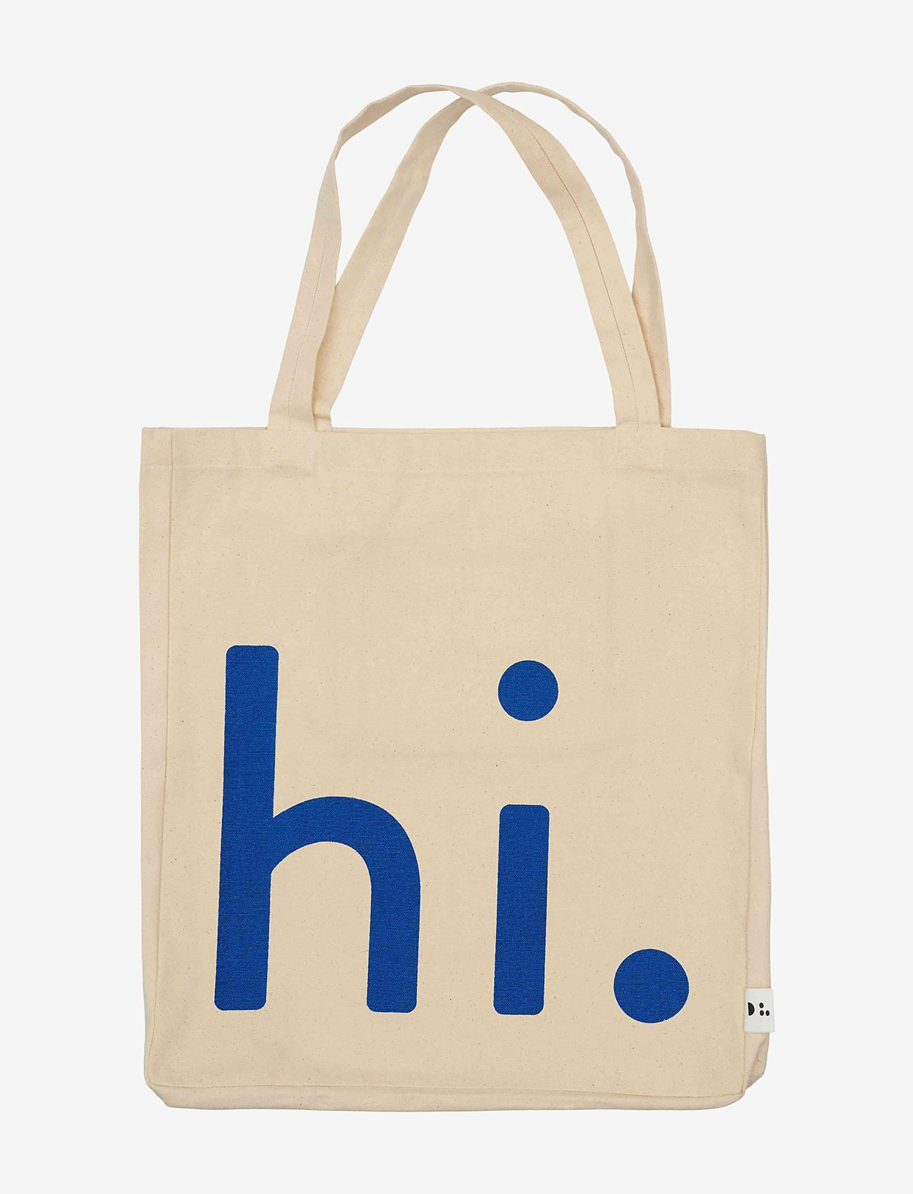 Design Letters - hi. Travel bag - sacs en toile - natural / cobalt blue 2728c - 1