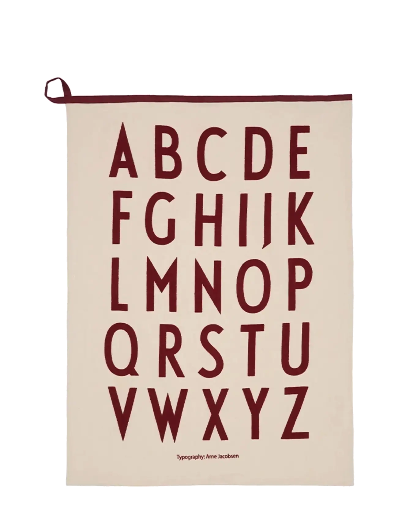 Design Letters Premium Classic Tea Towel, Kitchen Håndklæde, Bordeaux, Str: 50X70CM