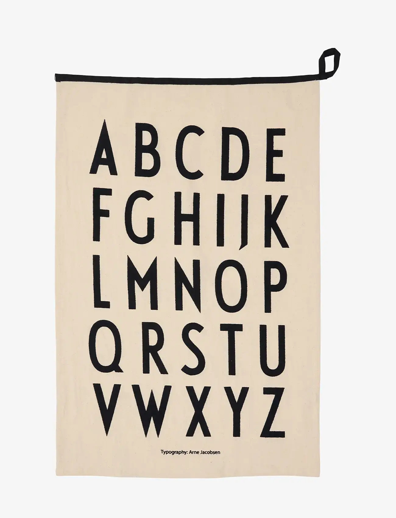 Design Letters - Premium Classic Tea towel - shop etter pris - natural / black - 0