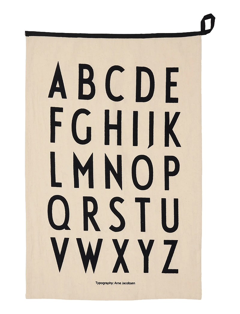 Design Letters - Premium Classic Tea towel - küchenhandtücher - natural / black - 1