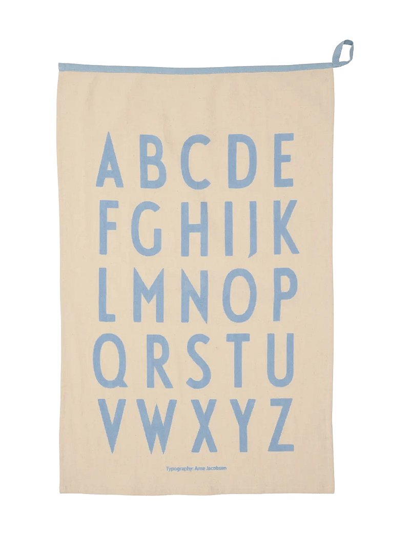 Design Letters - Premium Classic Tea towel - küchenhandtücher - natural / light blue - 0