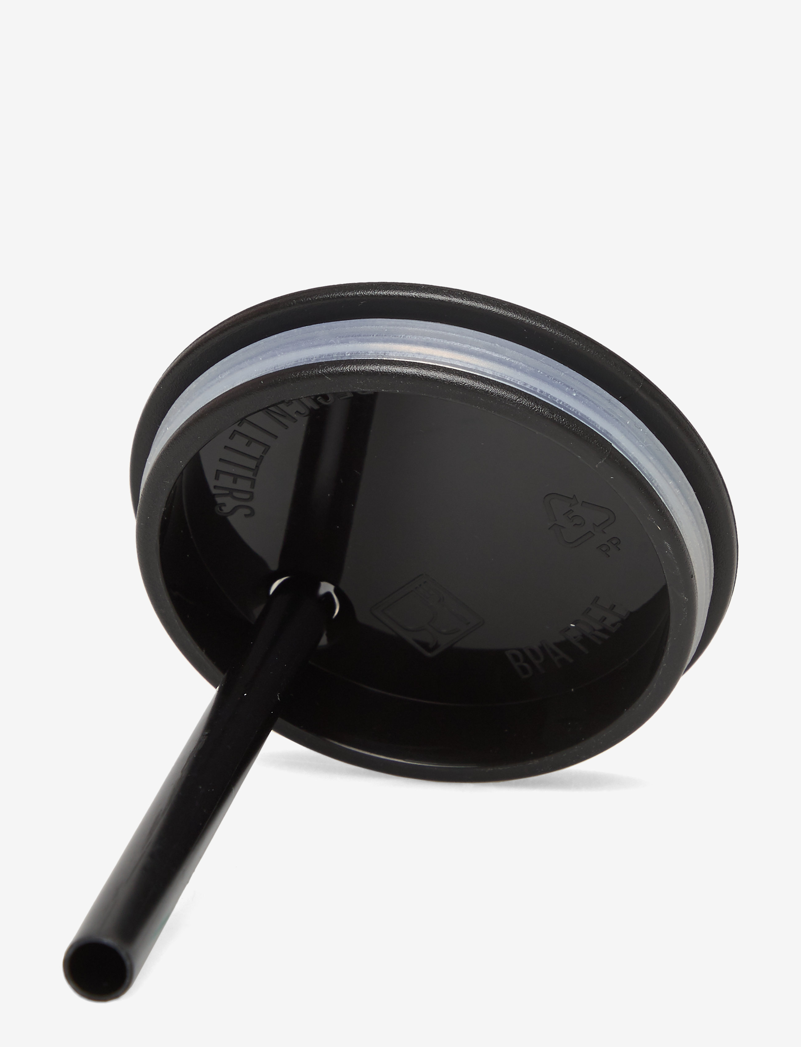 Design Letters - Straw lid - laveste priser - black - 1