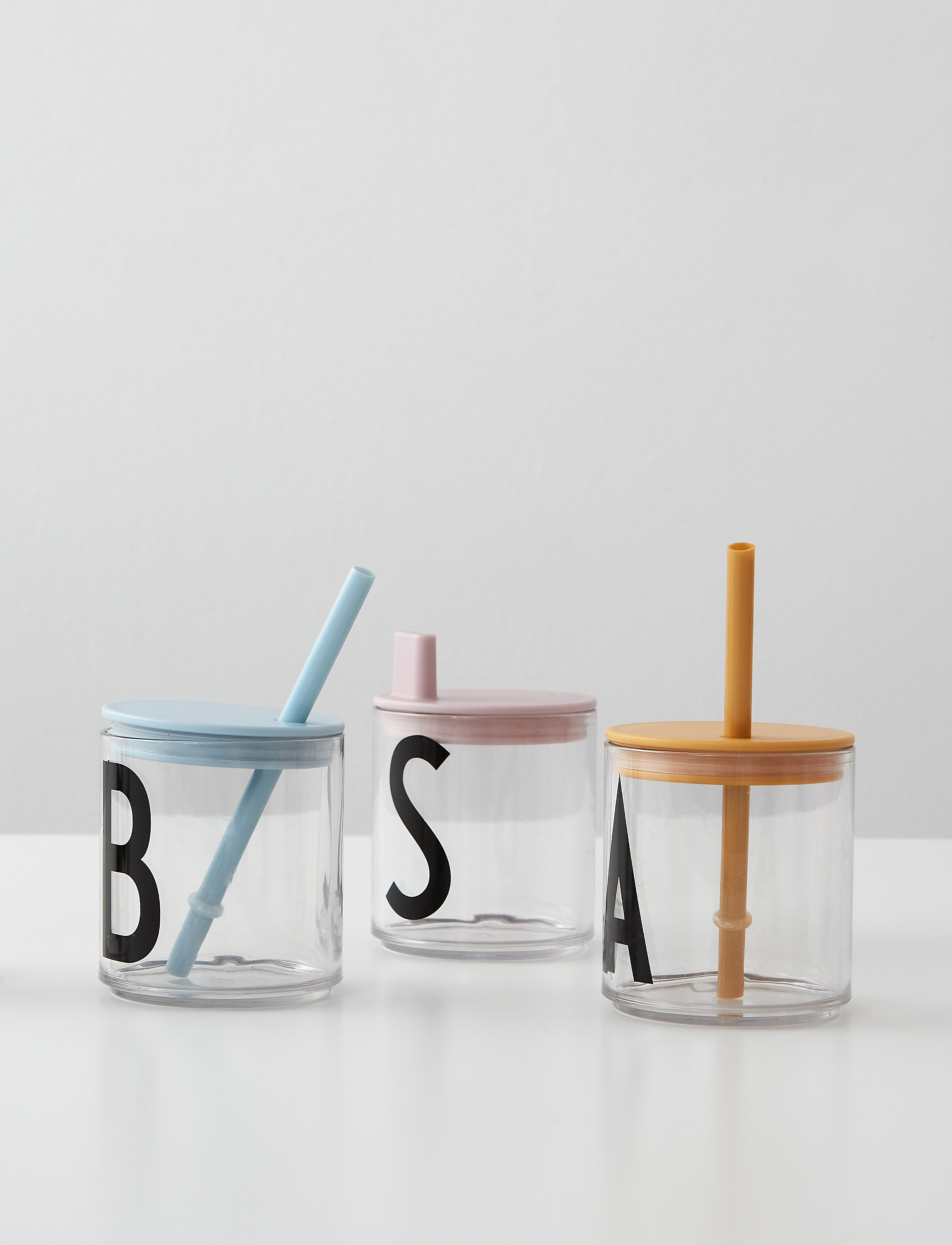 Design Letters Straw Lid, One Size, Green, Måltid > Kopper & Krus, Børn